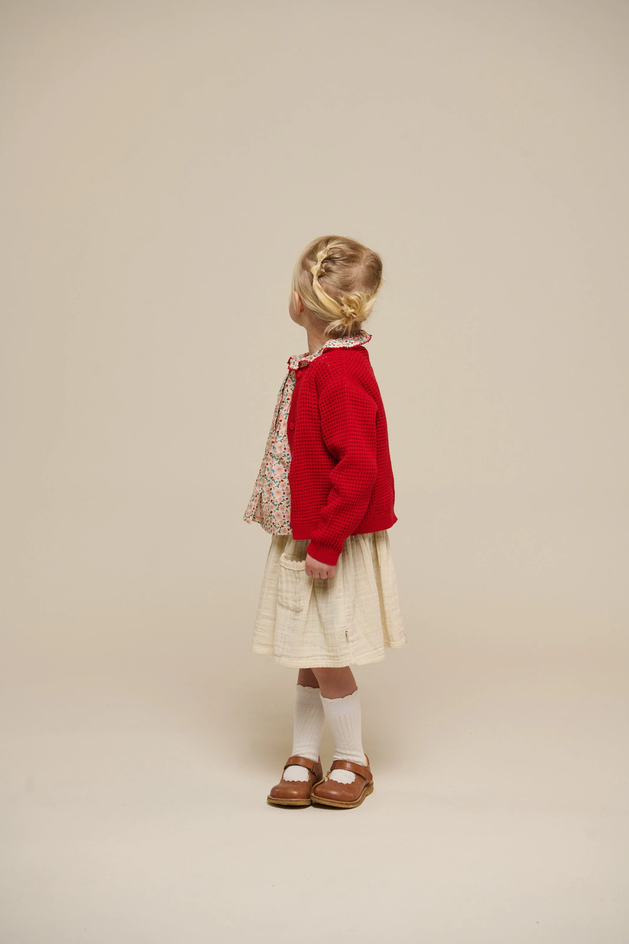 Baumwoll-Strickjacke - Kids - Cherry Red | 101269 Katie - Image 5