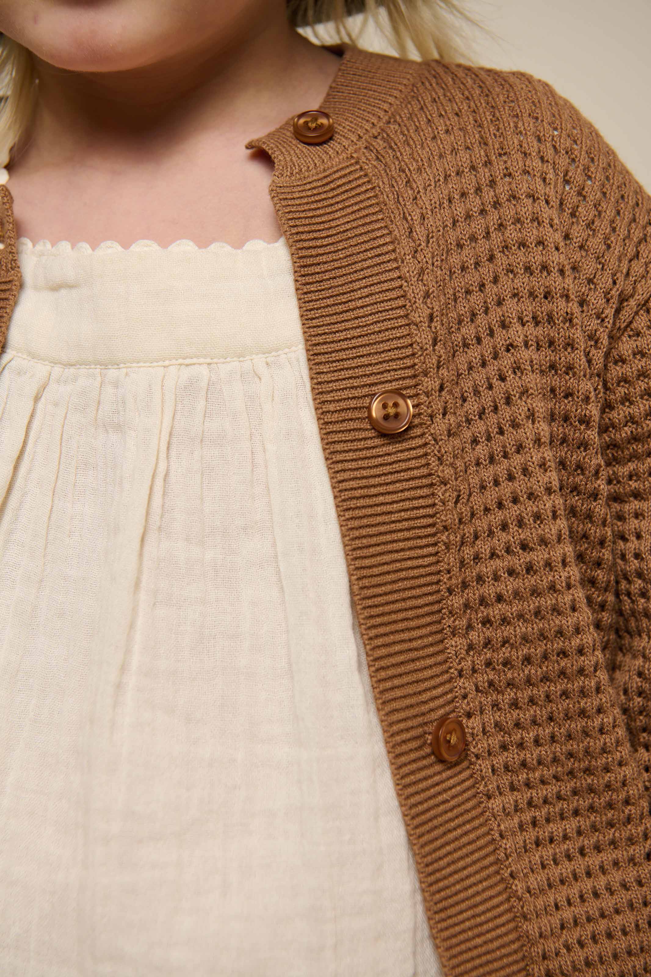 Baumwoll-Strickjacke - Kids - Coconut | 101271 Katie - Image 6