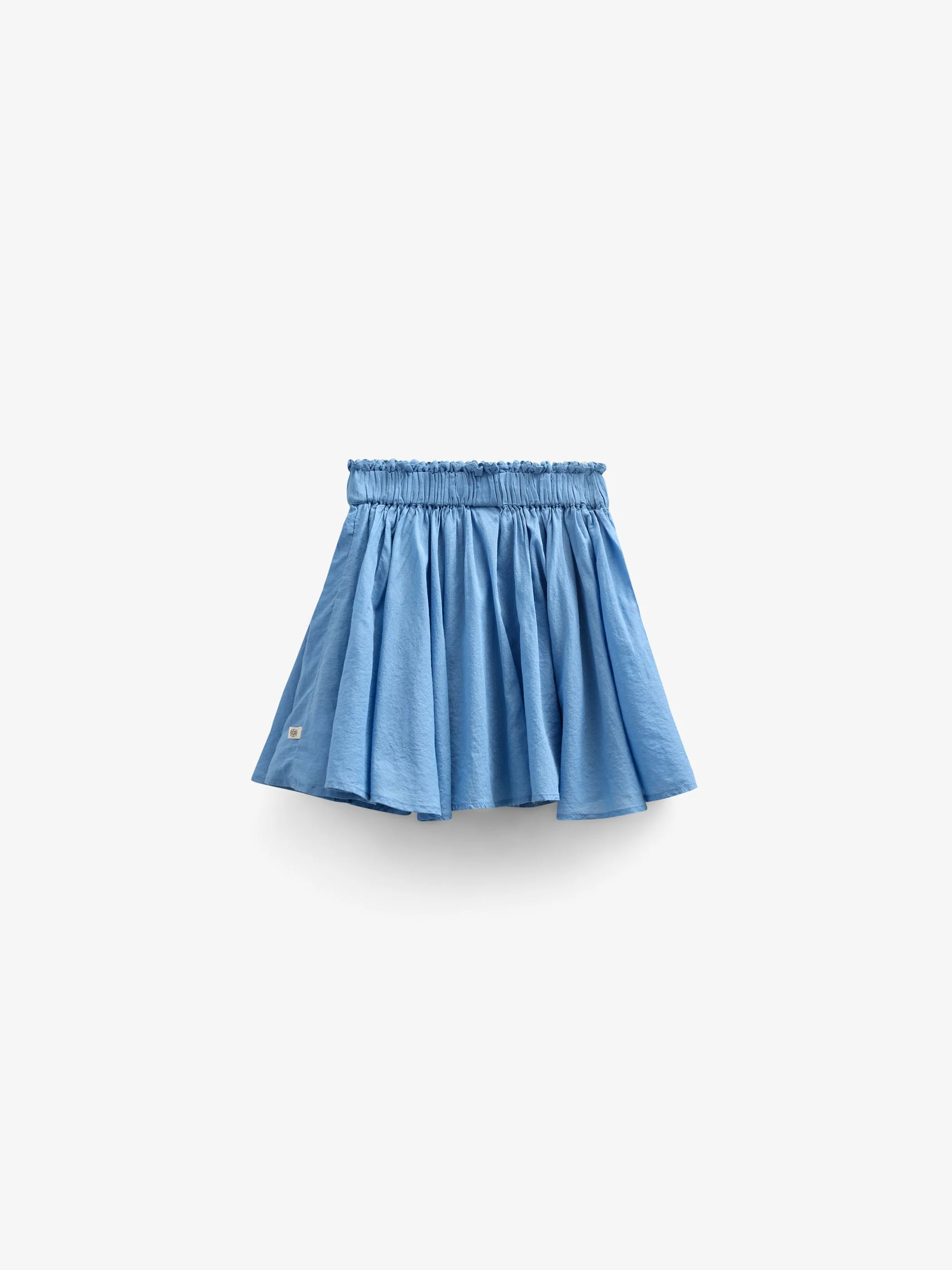 Baumwollrock mit Zick Zack Rüsche - Kids - Dusty Blue | 101039 Alma - Image 3