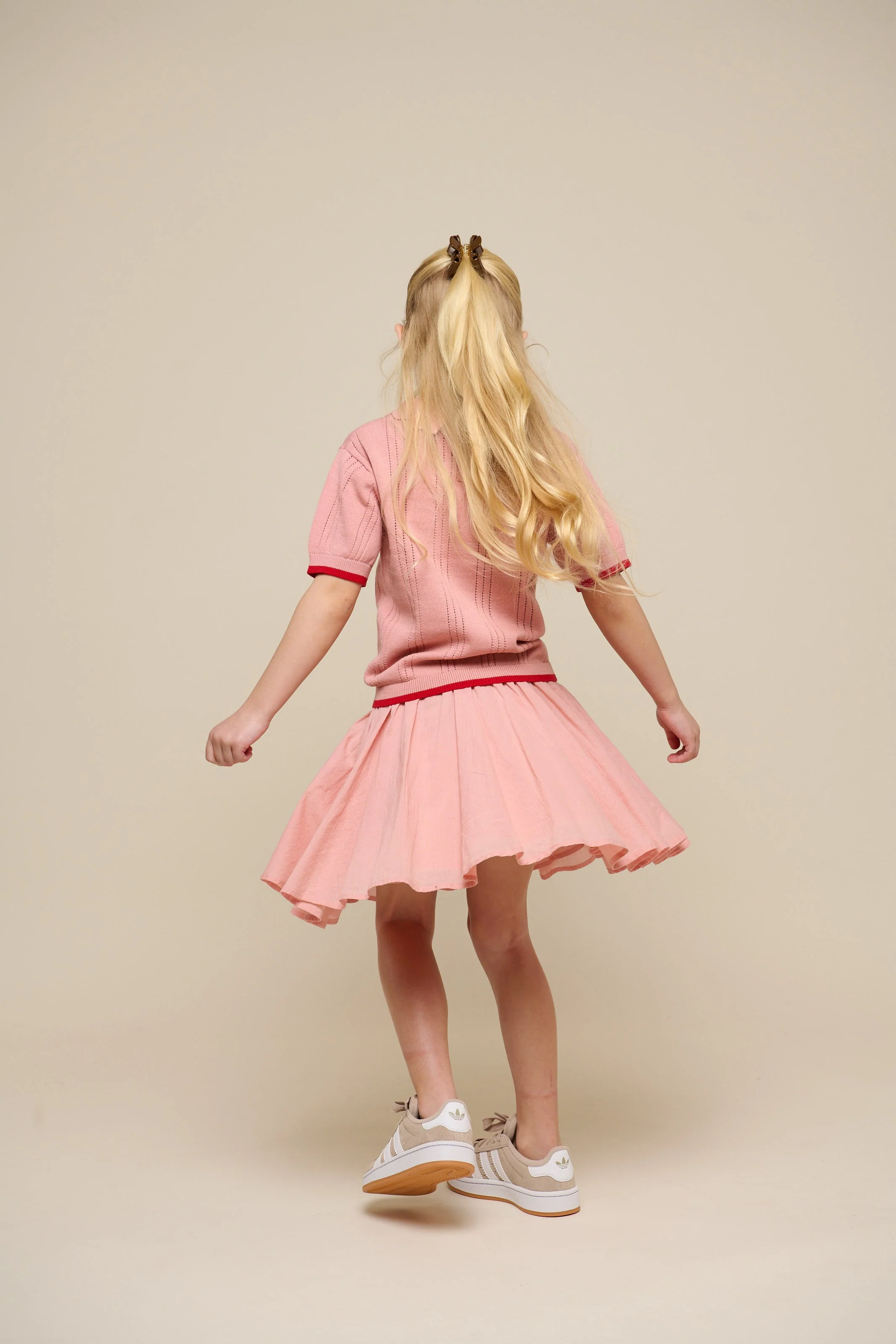 Baumwollrock mit Zick Zack Rüsche - Tween - Rose Tan | 101068 Alma - Image 5