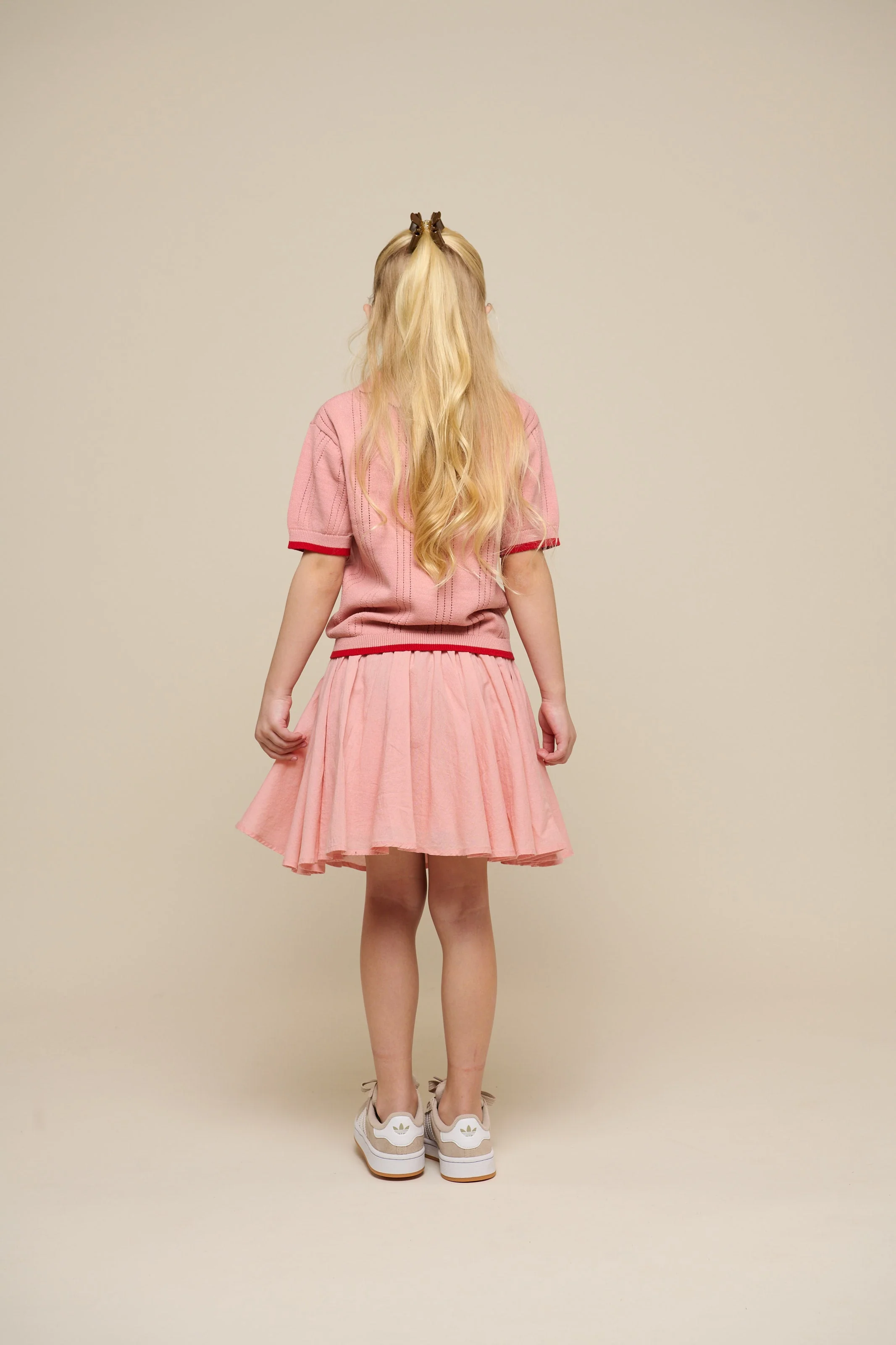 Baumwollrock mit Zick Zack Rüsche - Tween - Rose Tan | 101068 Alma - Image 6