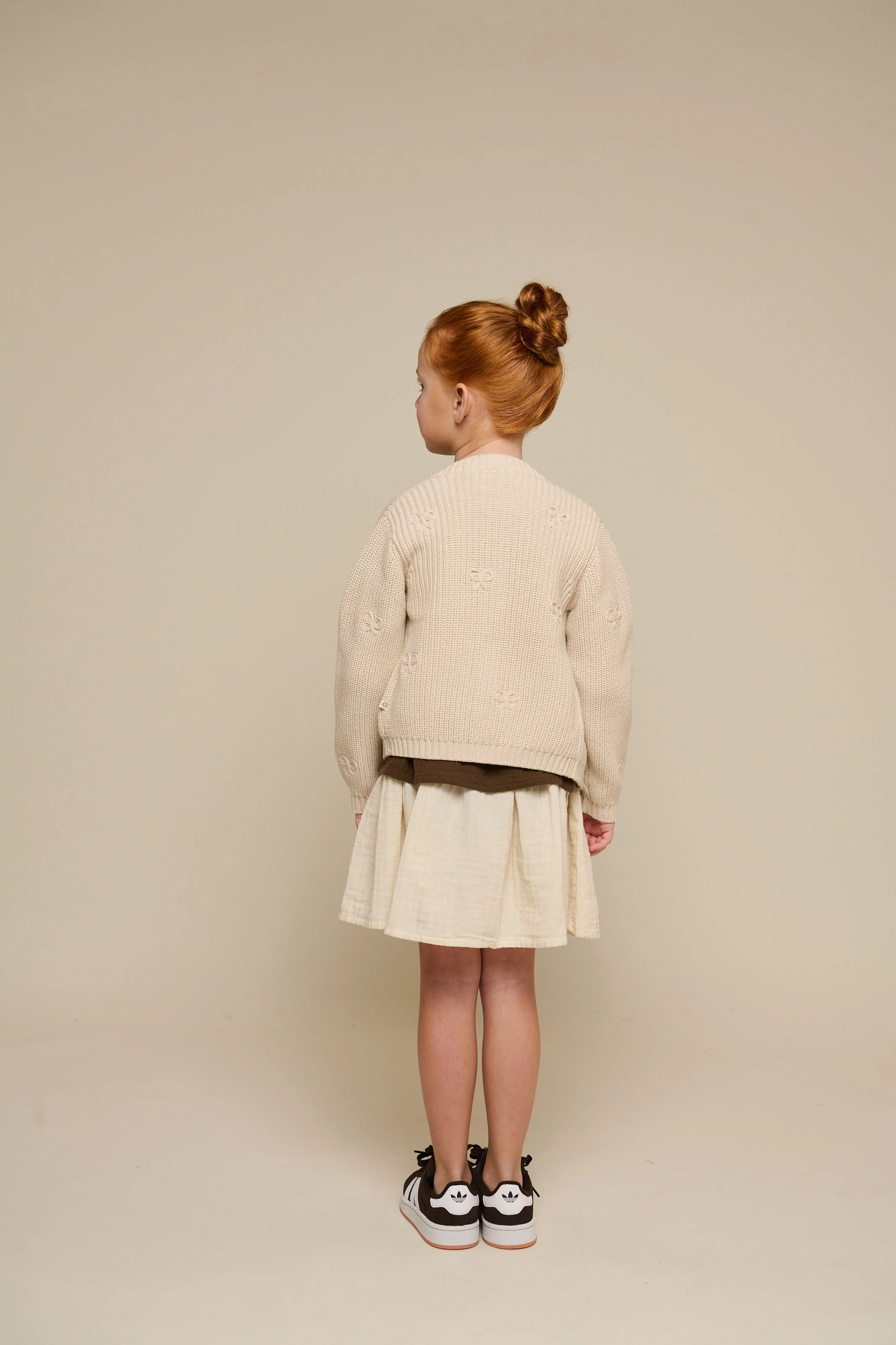 Baumwollstrickjacke mit Schleifen - Tween - Nature | 100791 Freya - Image 5