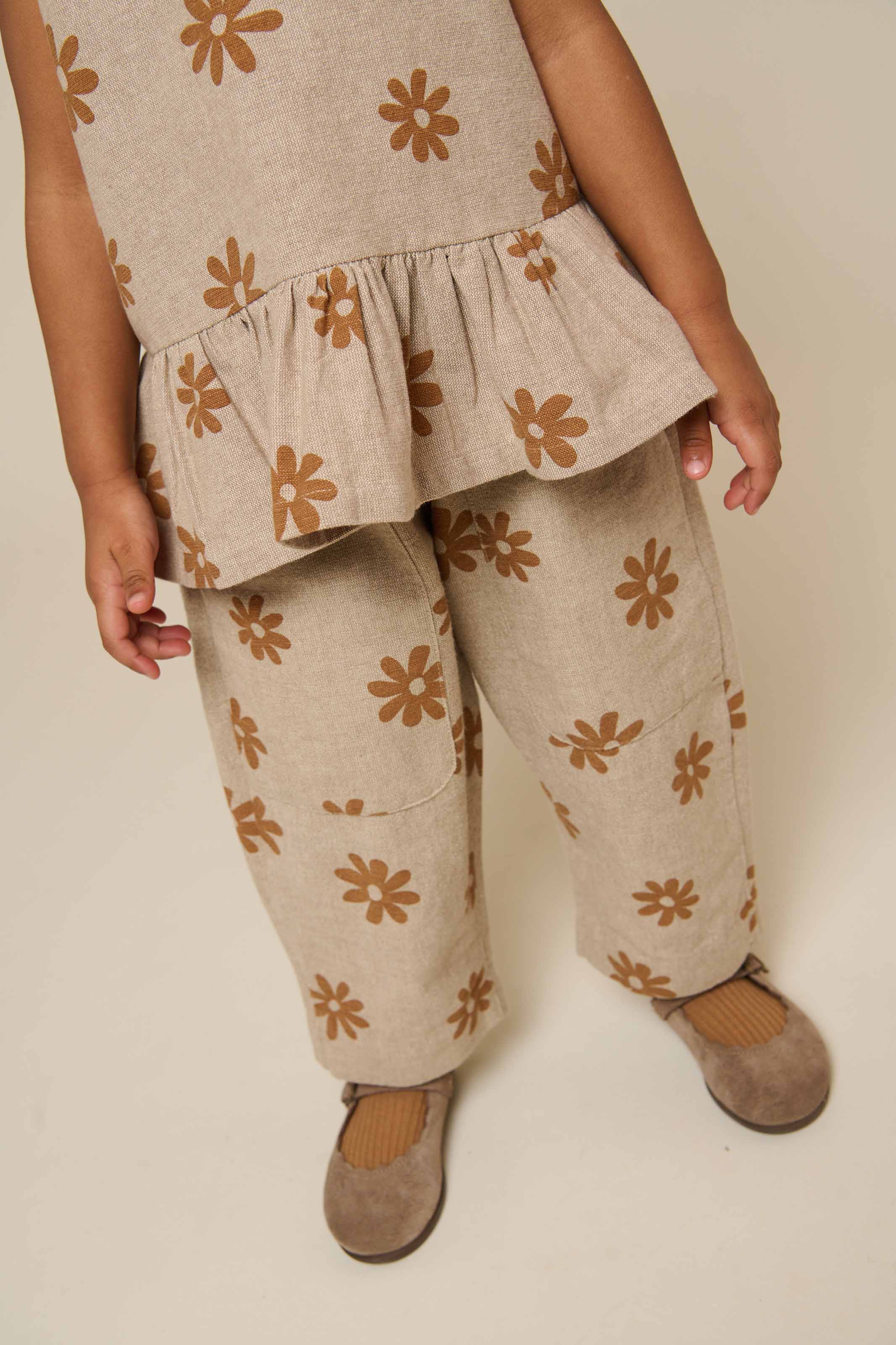 Bedruckte Baumwollhose - Kids - Sand | 101207 Molly - Image 4