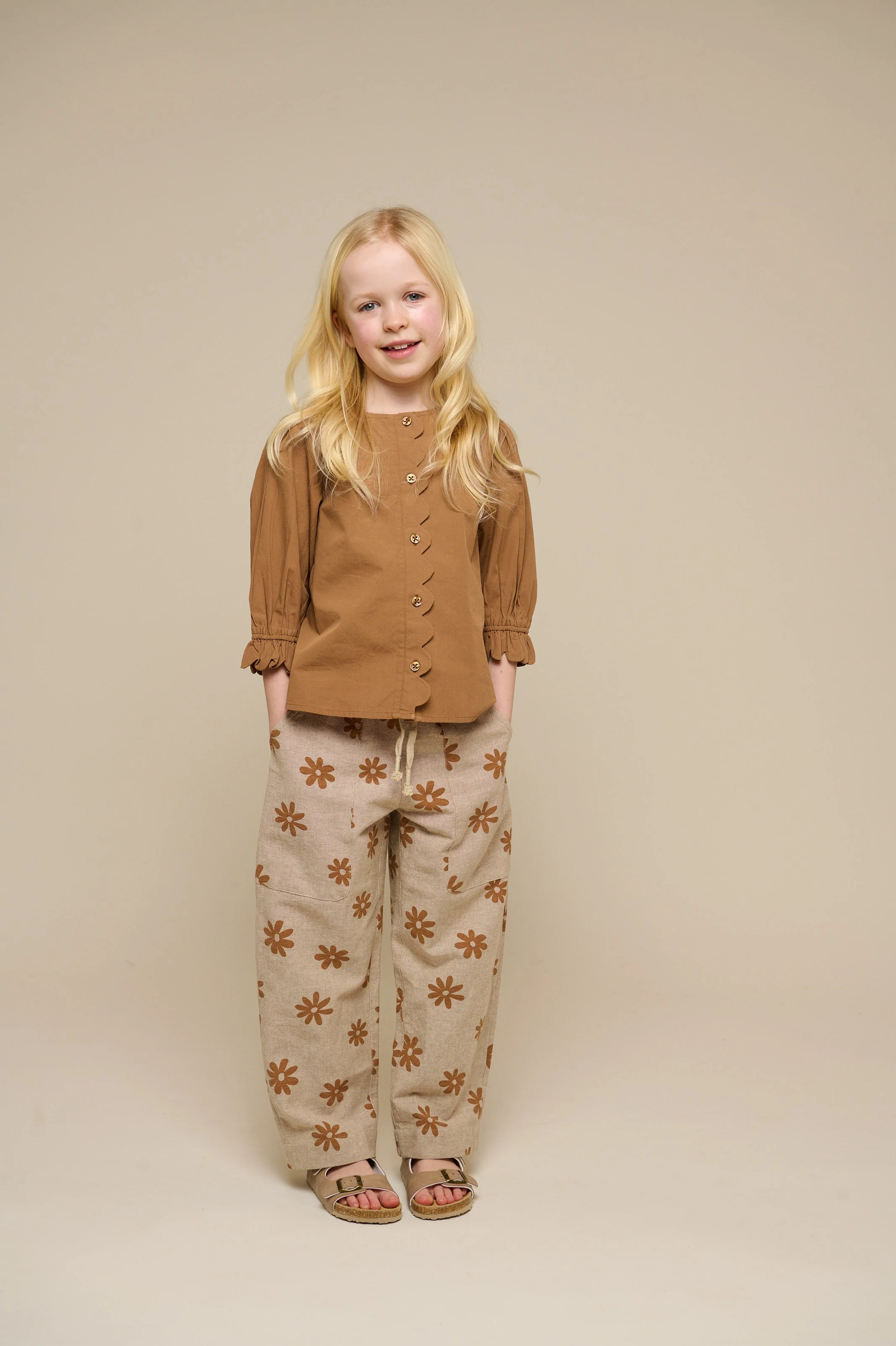 Bedruckte Baumwollhose - Tween - Sand | 101208 Molly - Image 2