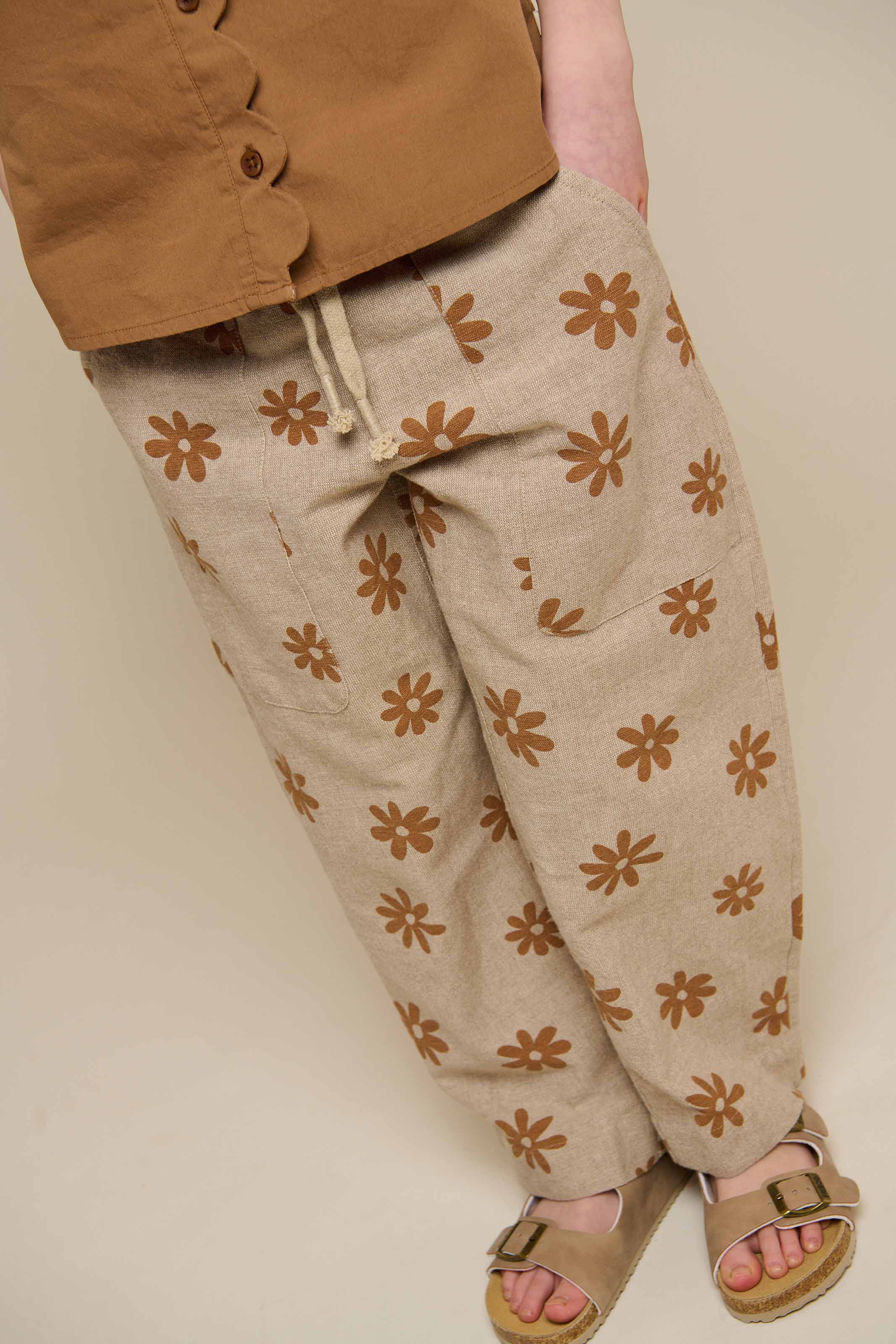 Bedruckte Baumwollhose - Tween - Sand | 101208 Molly - Image 4
