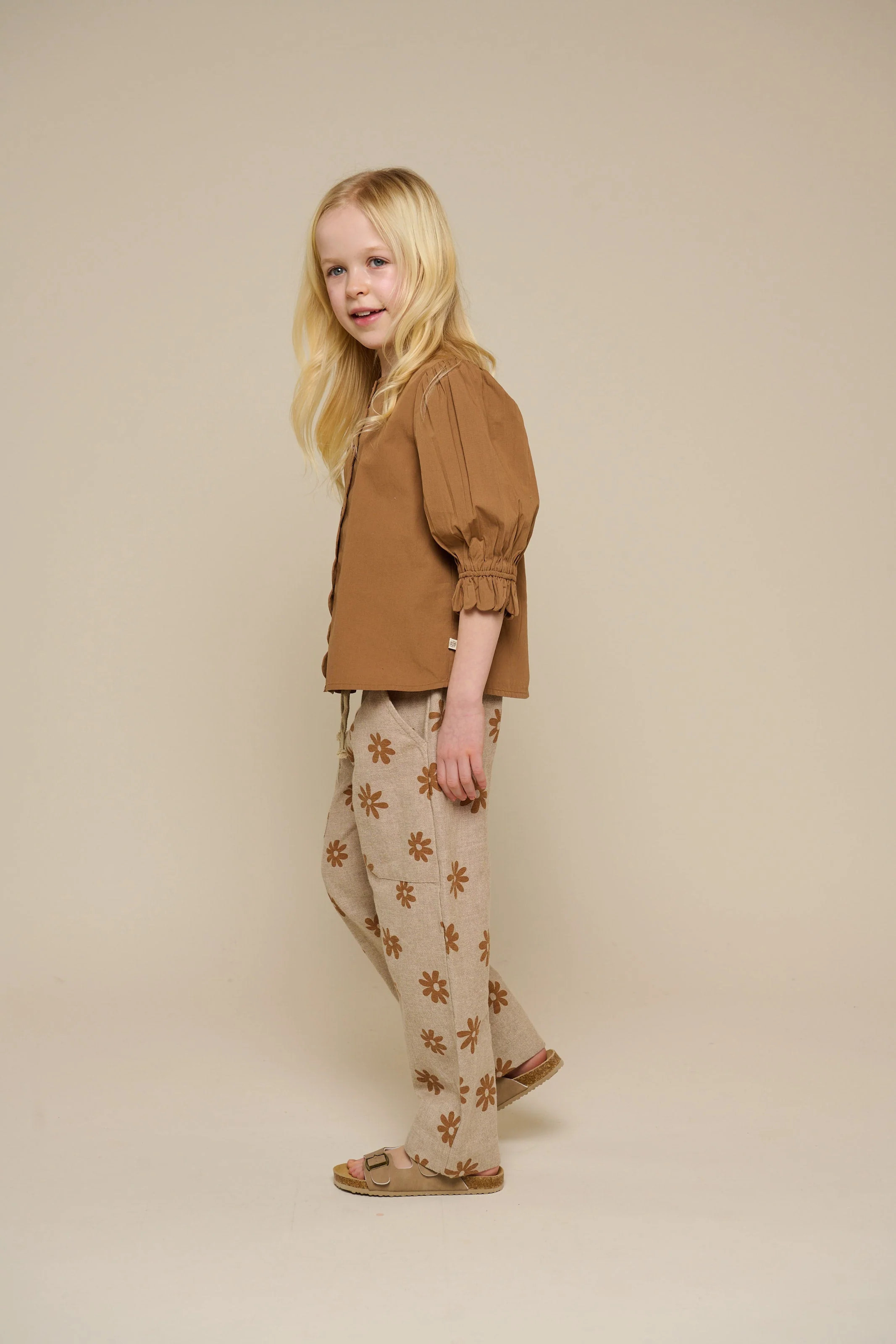 Bedruckte Baumwollhose - Tween - Sand | 101208 Molly - Image 6