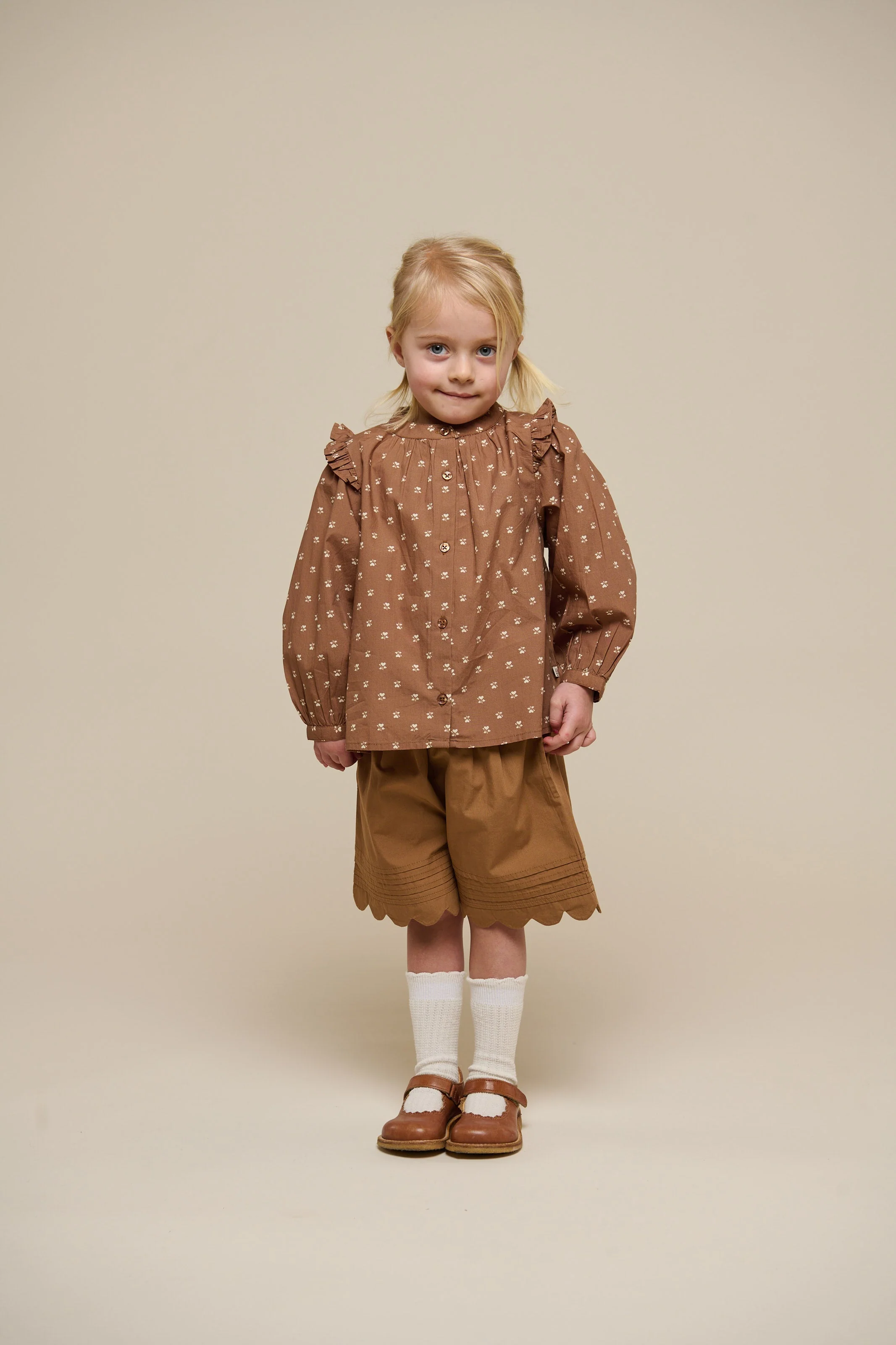 Bedruckte Popeline-Hemdbluse - Kids - Coconut | 101057 Camilla - Image 2