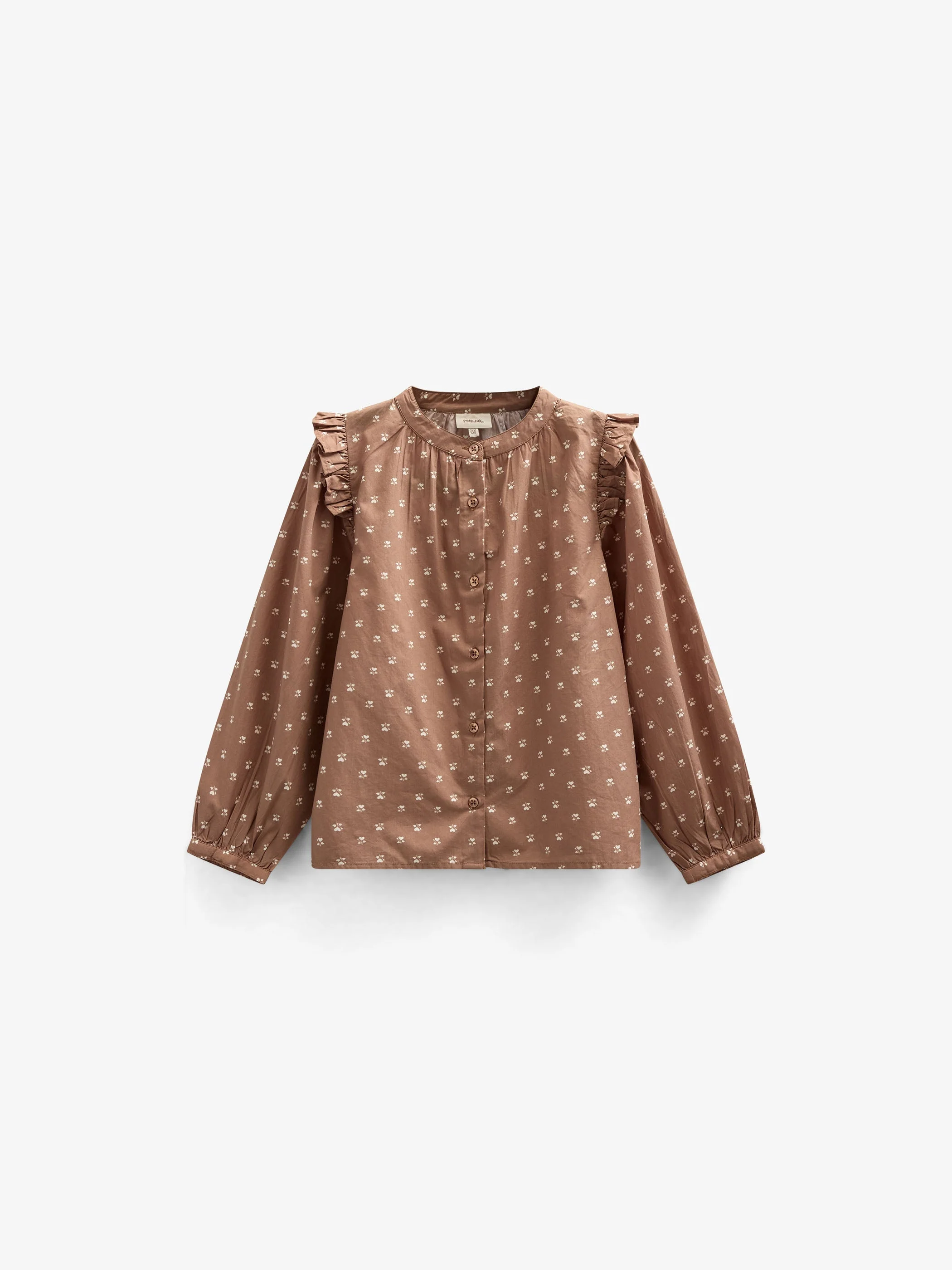Bedruckte Popeline-Hemdbluse - Tween - Coconut | 101088 Camilla