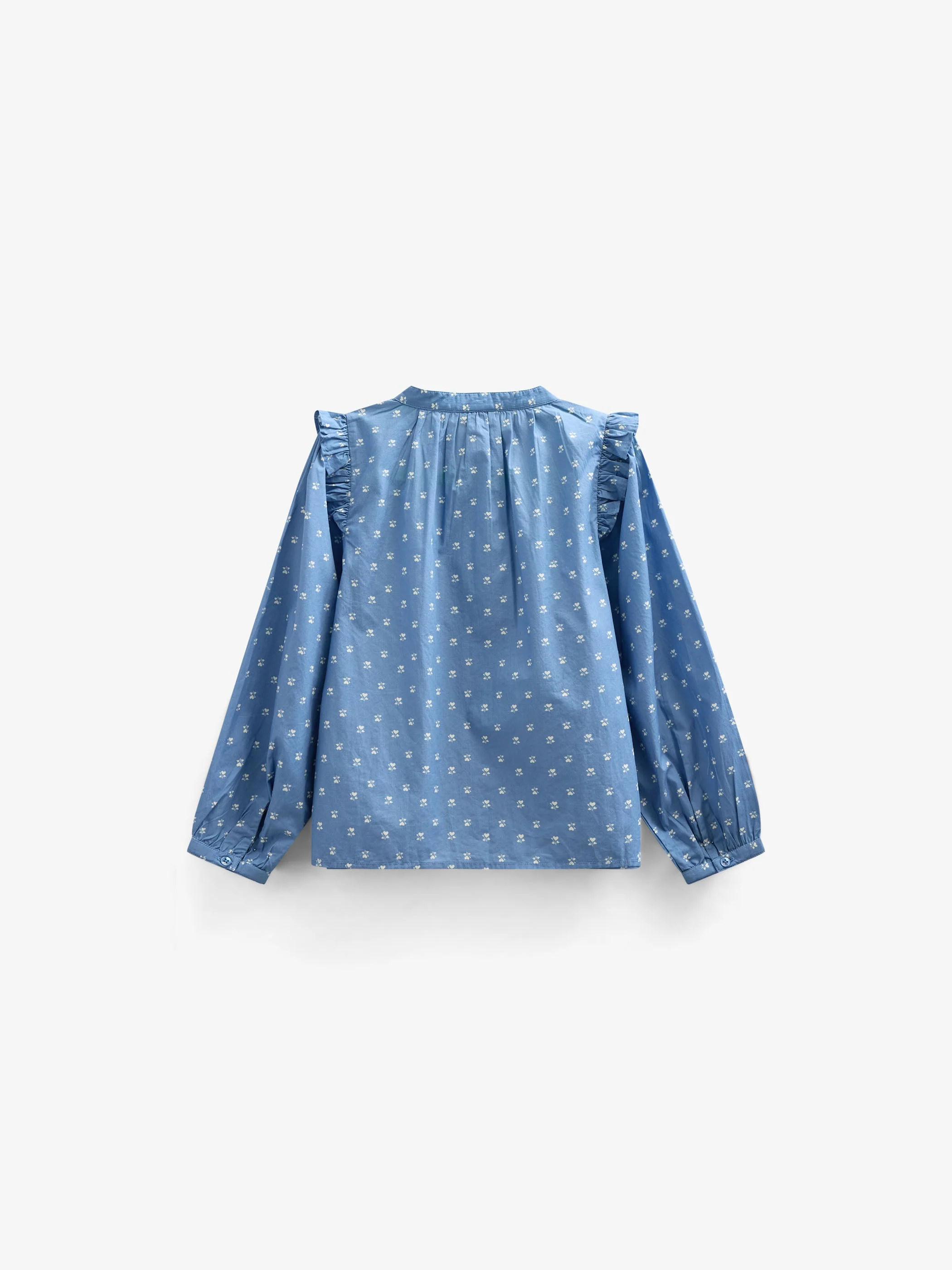 Bedruckte Popeline-Hemdbluse - Tween - Dusty Blue | 101087 Camilla - Image 3