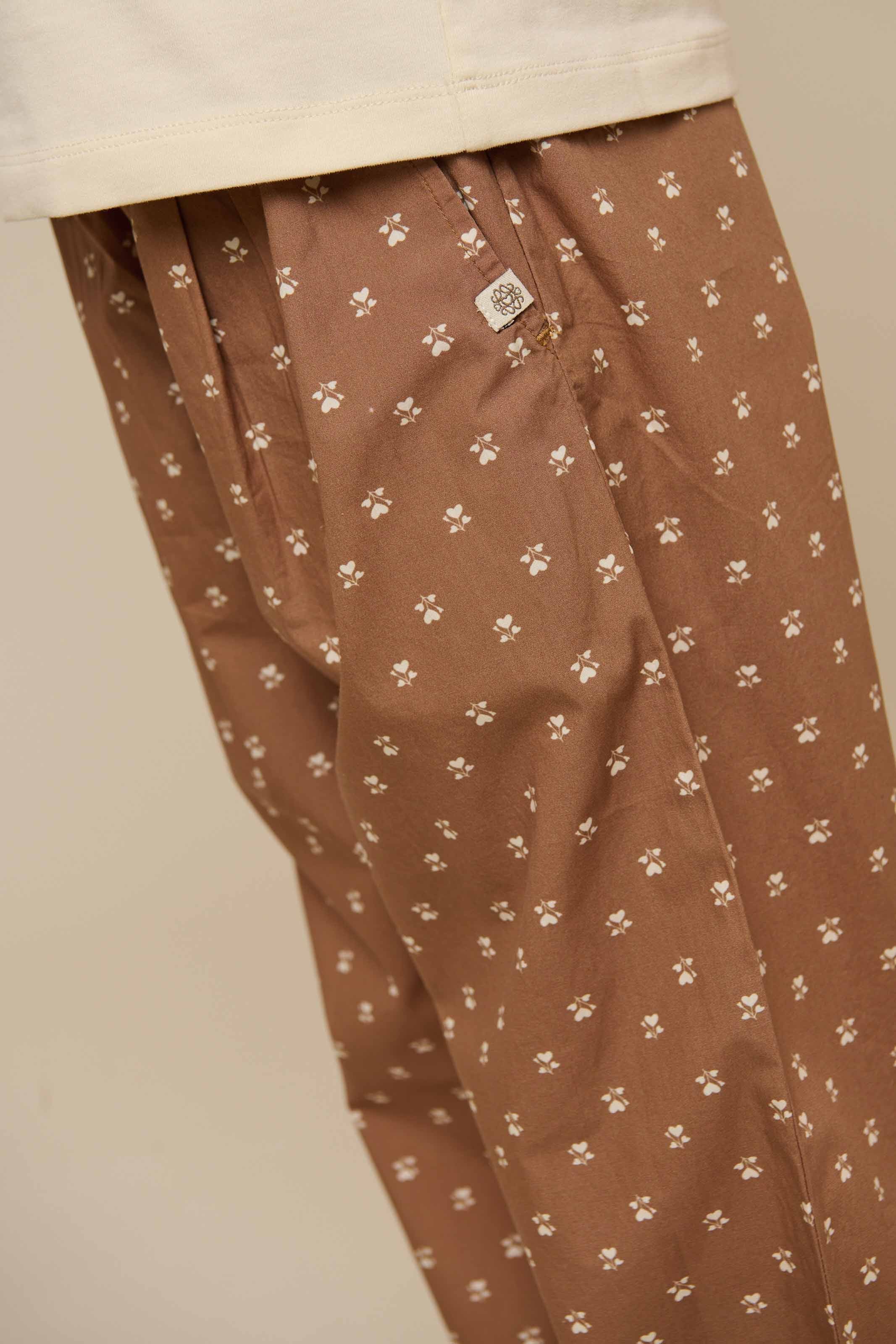 Bedruckte Popeline-Hose - Tween - Coconut | 101090 Camilla - Image 4