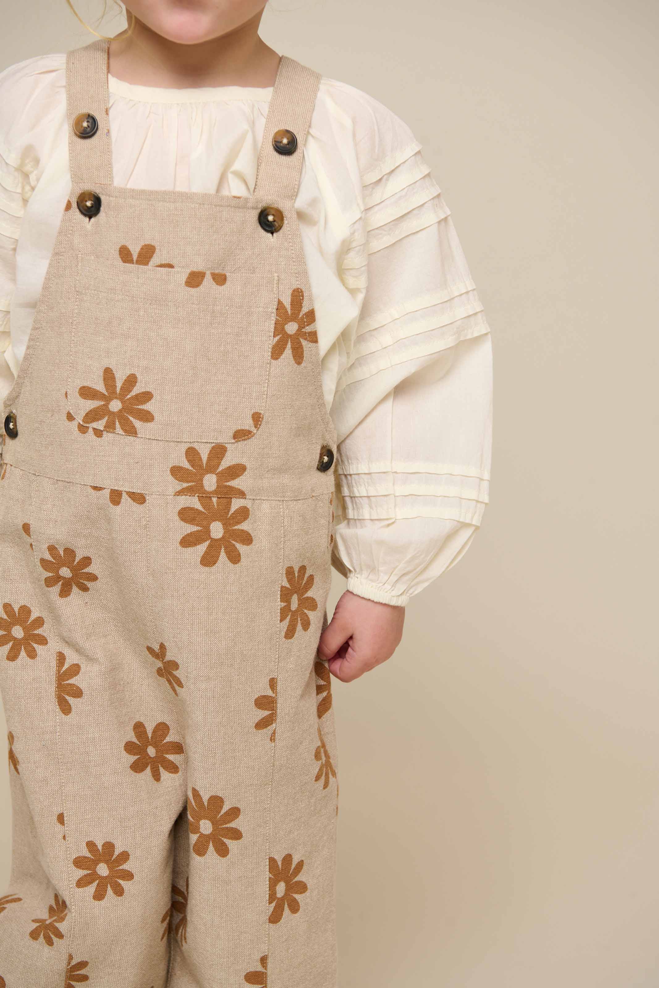 Bedruckter Baumwolloverall - Kids - Sand | 101210 Molly - Image 4