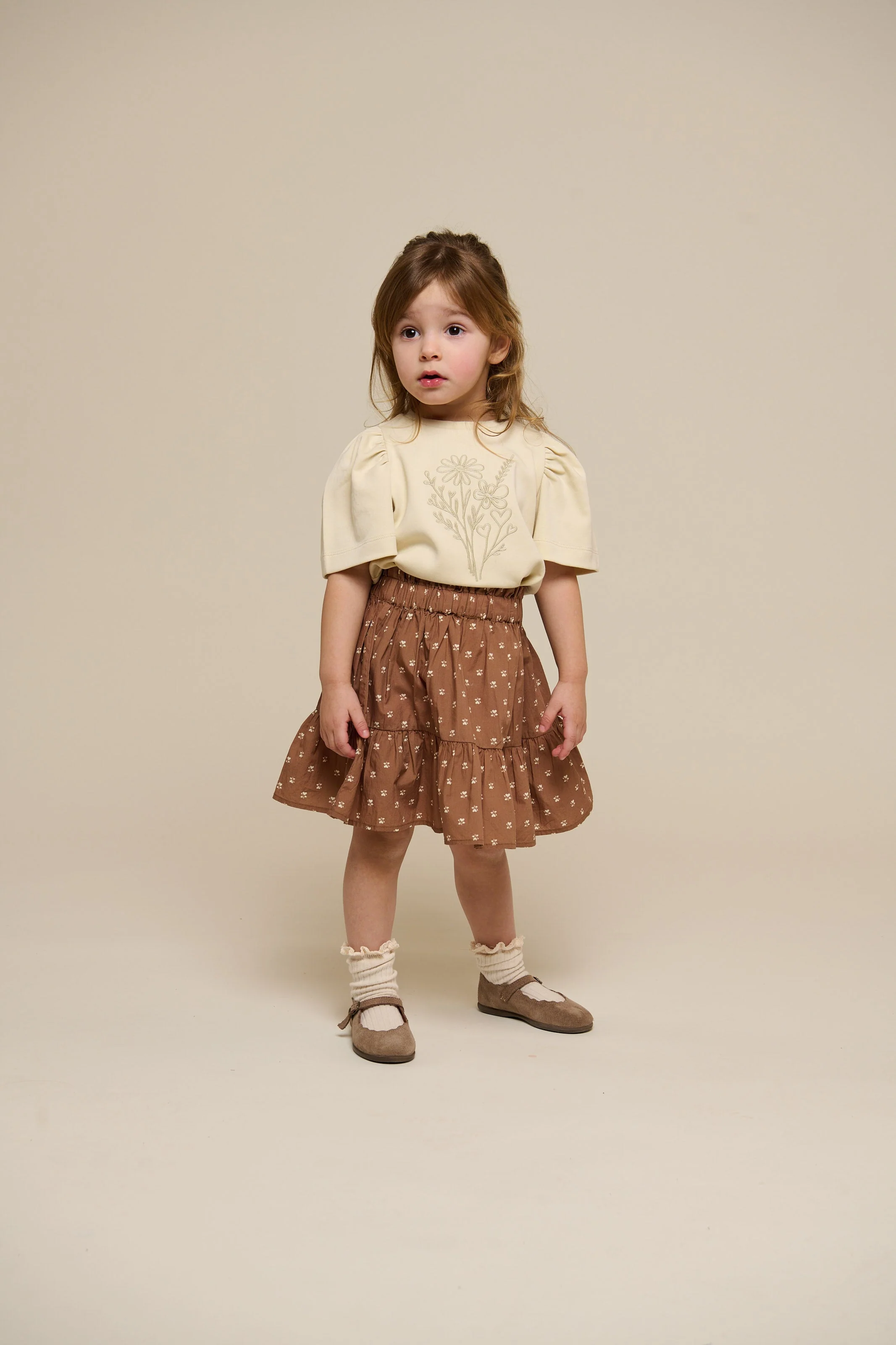 Bedruckter Popeline-Rock - Kids - Coconut | 101055 Camilla - Image 2