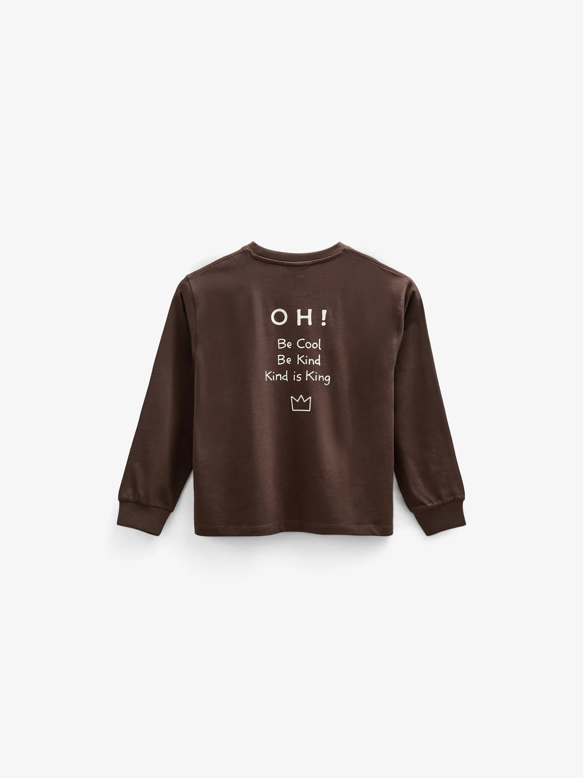 Übergroßes Heavyweight Langarm-T-Shirt - Tween - Chocolate | 100852 August - Image 3