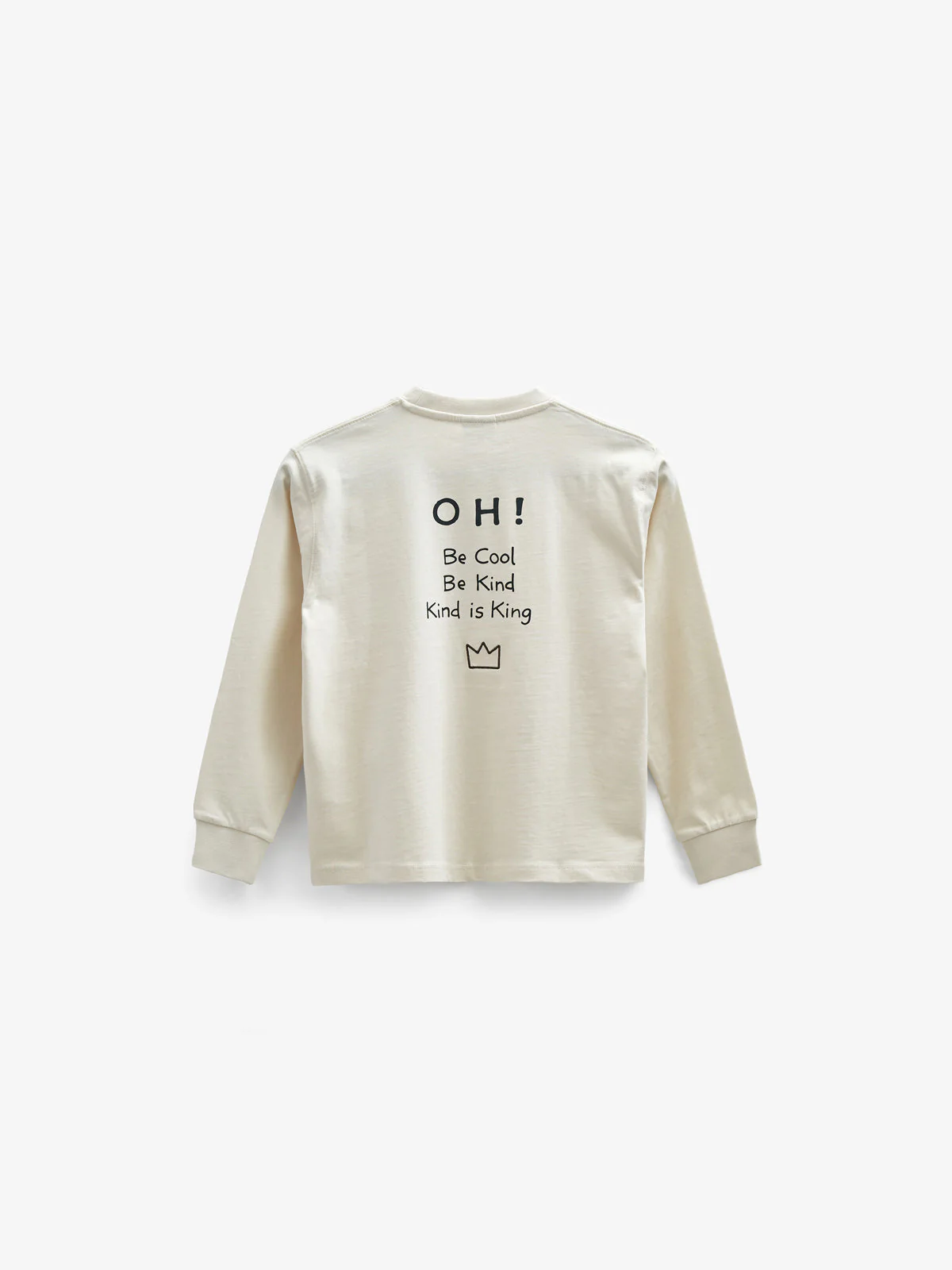 Übergroßes Heavyweight Langarm-T-Shirt - Tween - Off White | 100853 August - Image 3