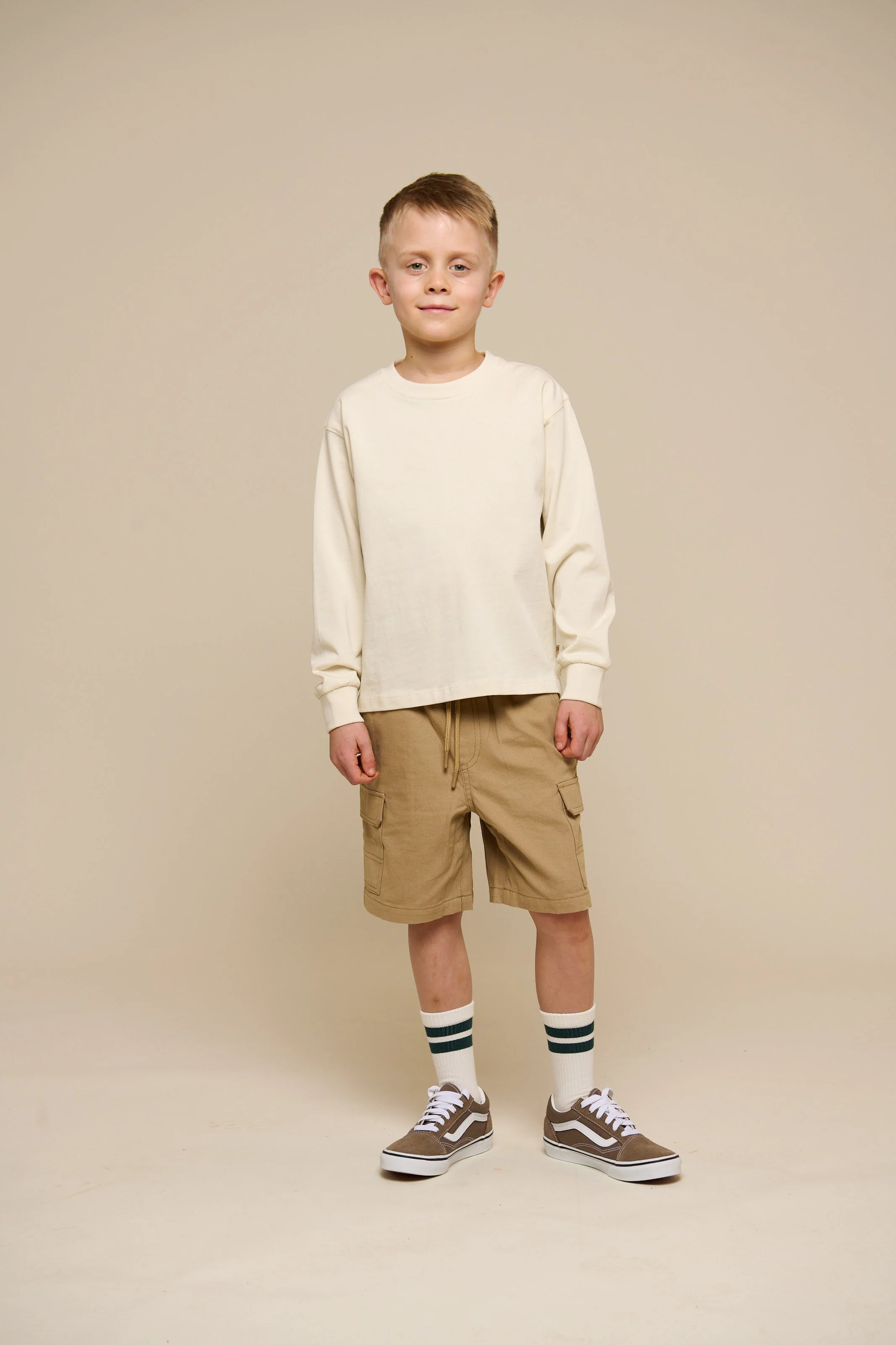 Übergroßes Heavyweight Langarm-T-Shirt - Tween - Off White | 100853 August - Image 5