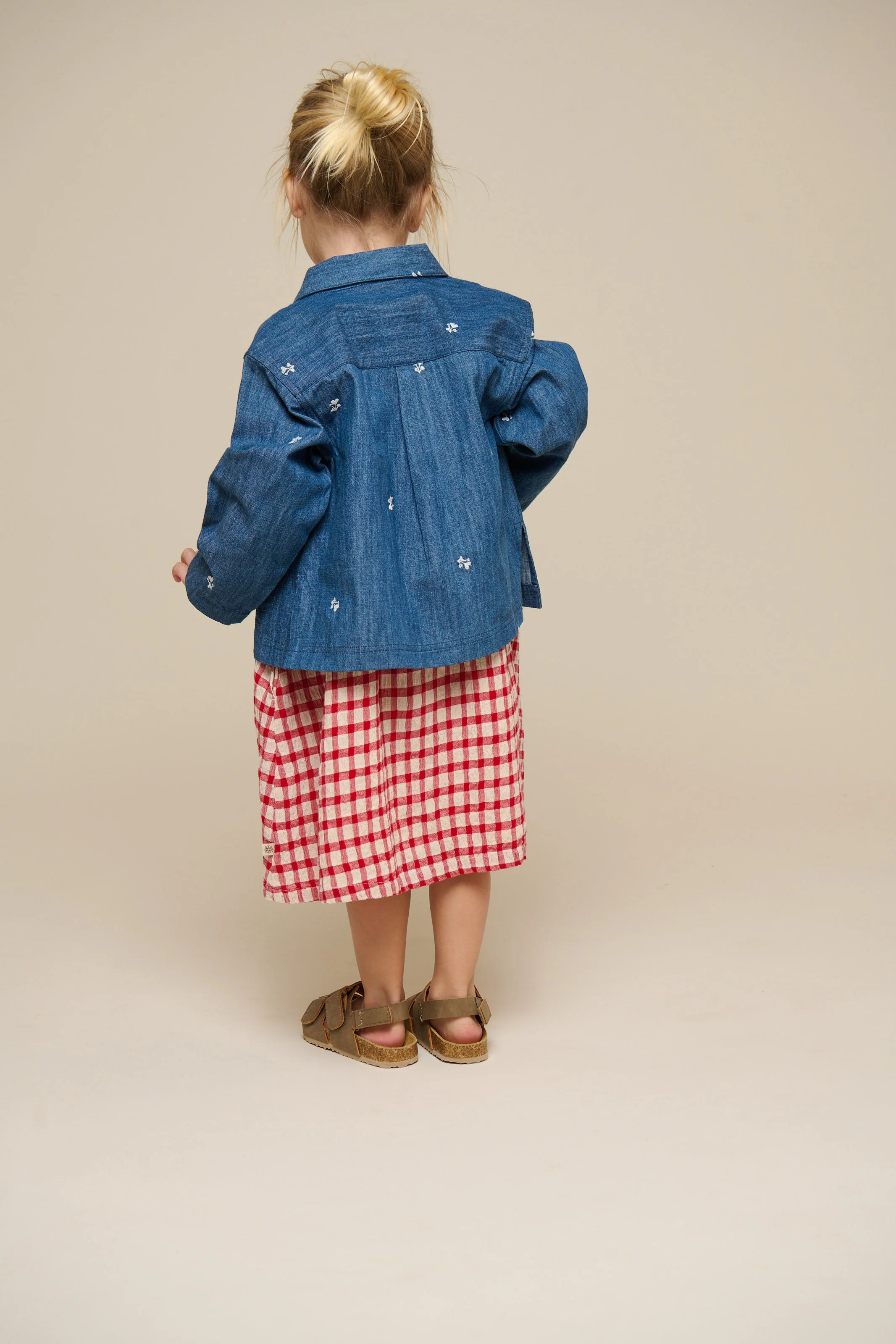Bestickte Leichte Denim-Hemdenjacke - Kids - Blue Denim | 101051 Isabella - Image 5