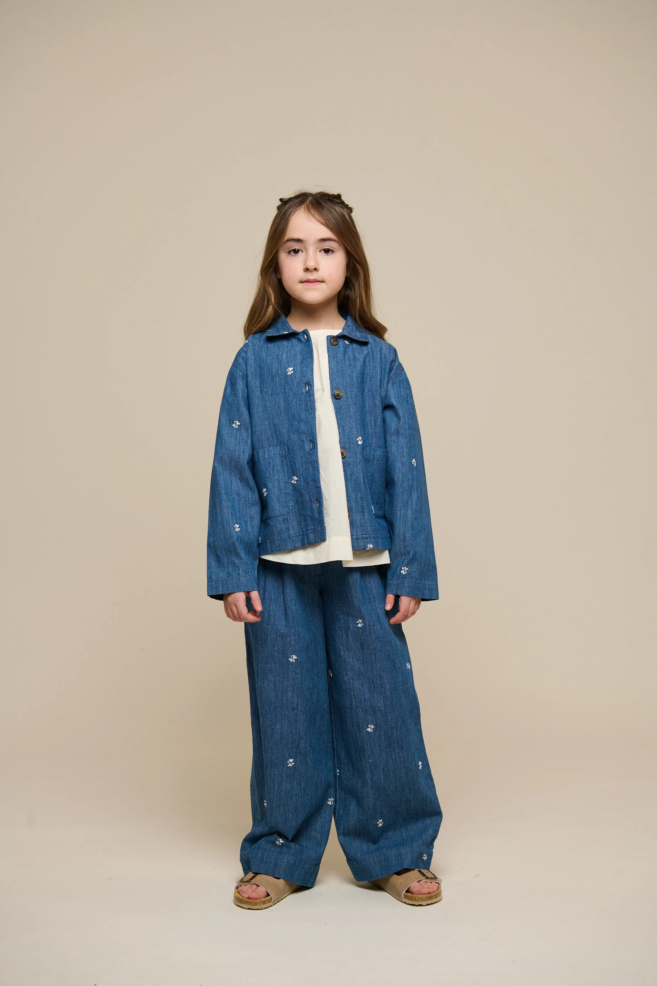 Bestickte Leichte Denim-Hemdenjacke - Tween - Blue Denim | 101082 Isabella - Image 6