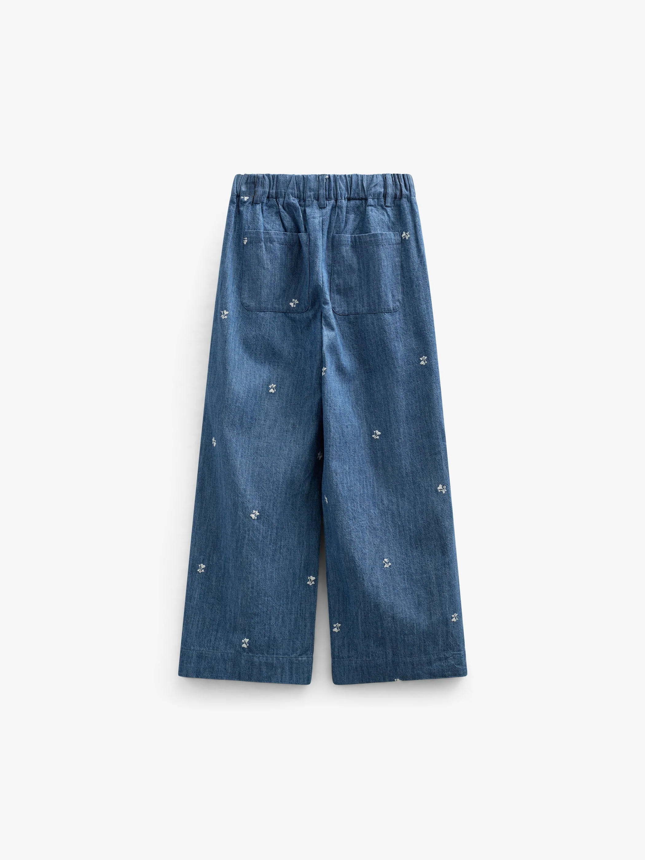 Bestickte Leichte Denim-Hose - Kids - Blue Denim | 101050 Isabella - Image 3