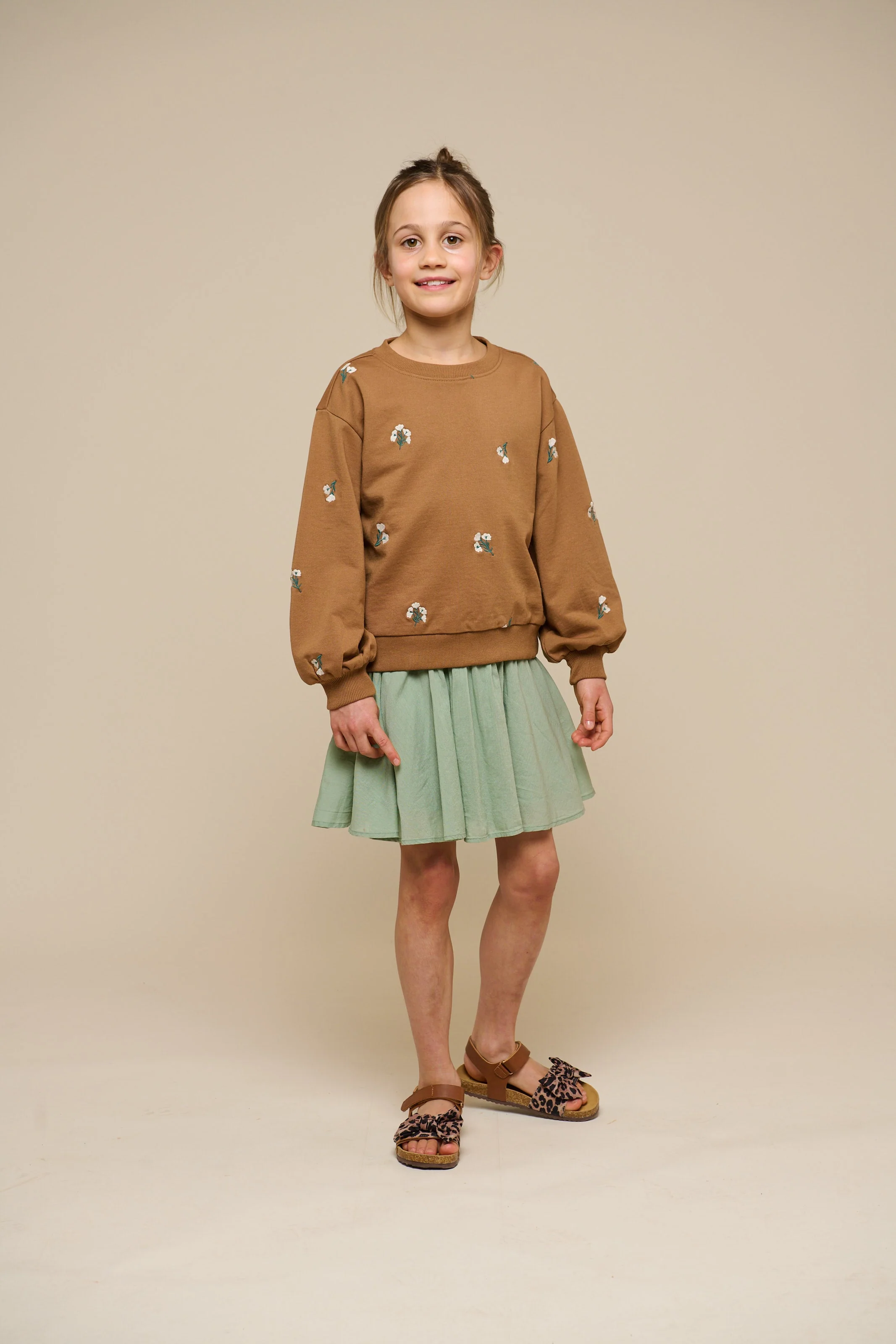 Besticktes Crewneck Sweatshirt - Tween - Coconut | 101214 Kimber - Image 2