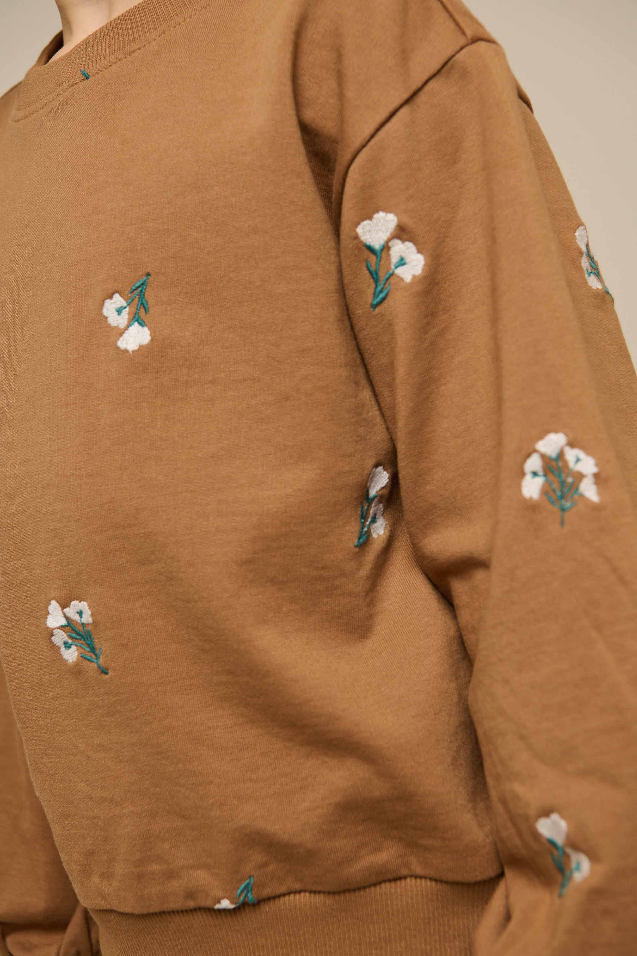 Besticktes Crewneck Sweatshirt - Tween - Coconut | 101214 Kimber - Image 4