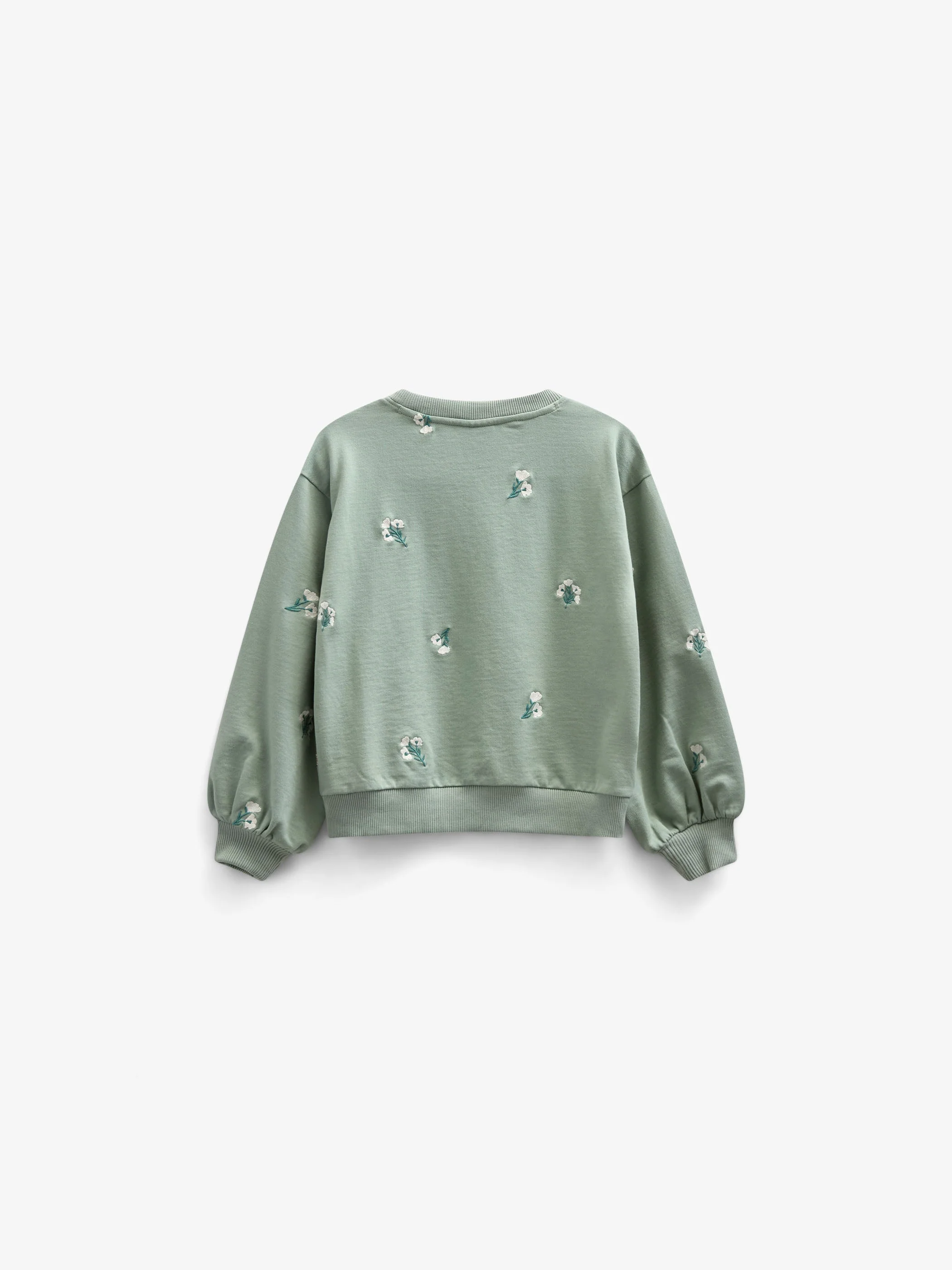 Besticktes Crewneck Sweatshirt - Tween - Dusty Green | 101212 Kimber - Image 3