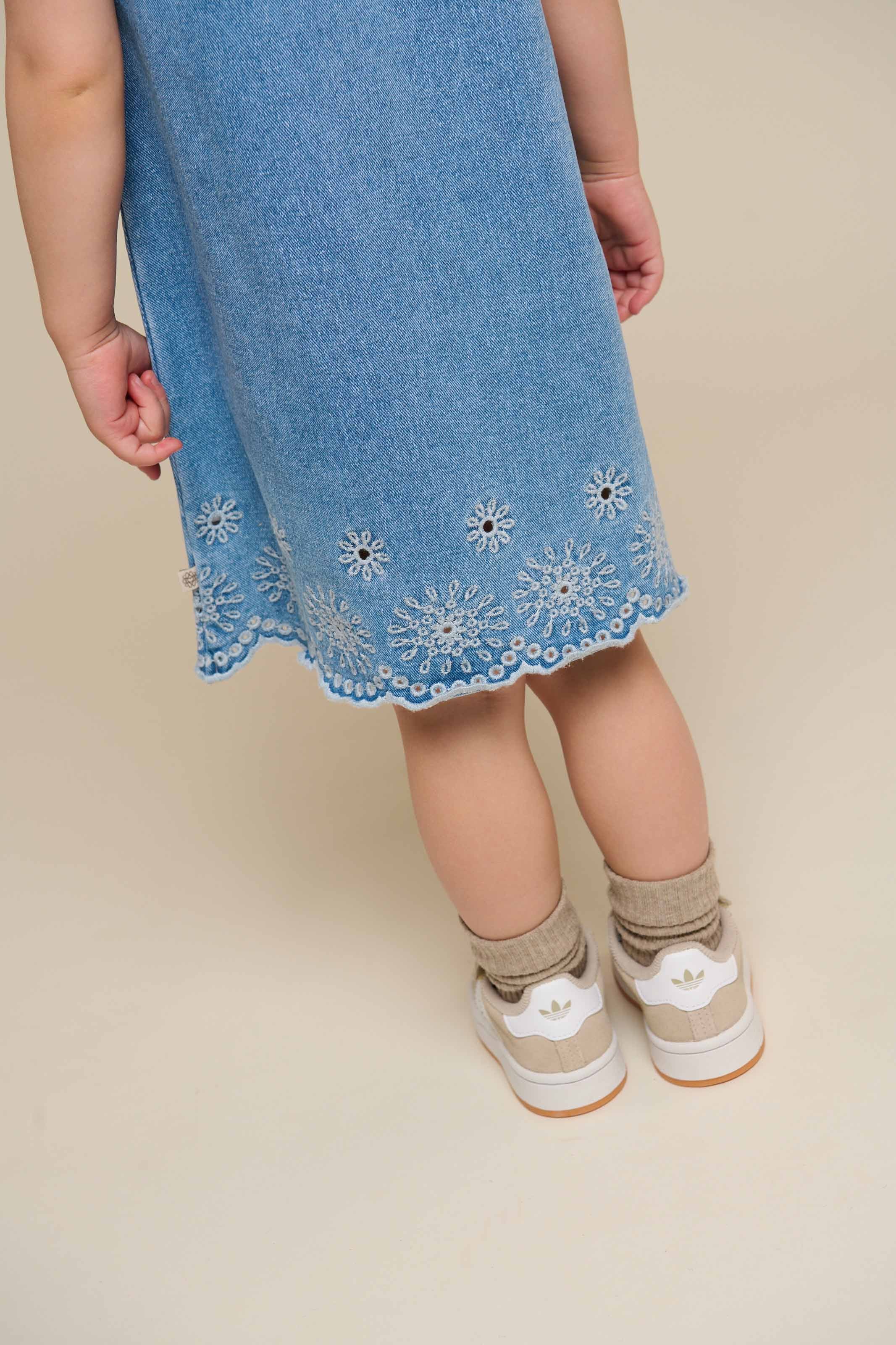 Besticktes Denim-Minikleid - Kids - Light Blue Denim | 101018 Vera - Image 4