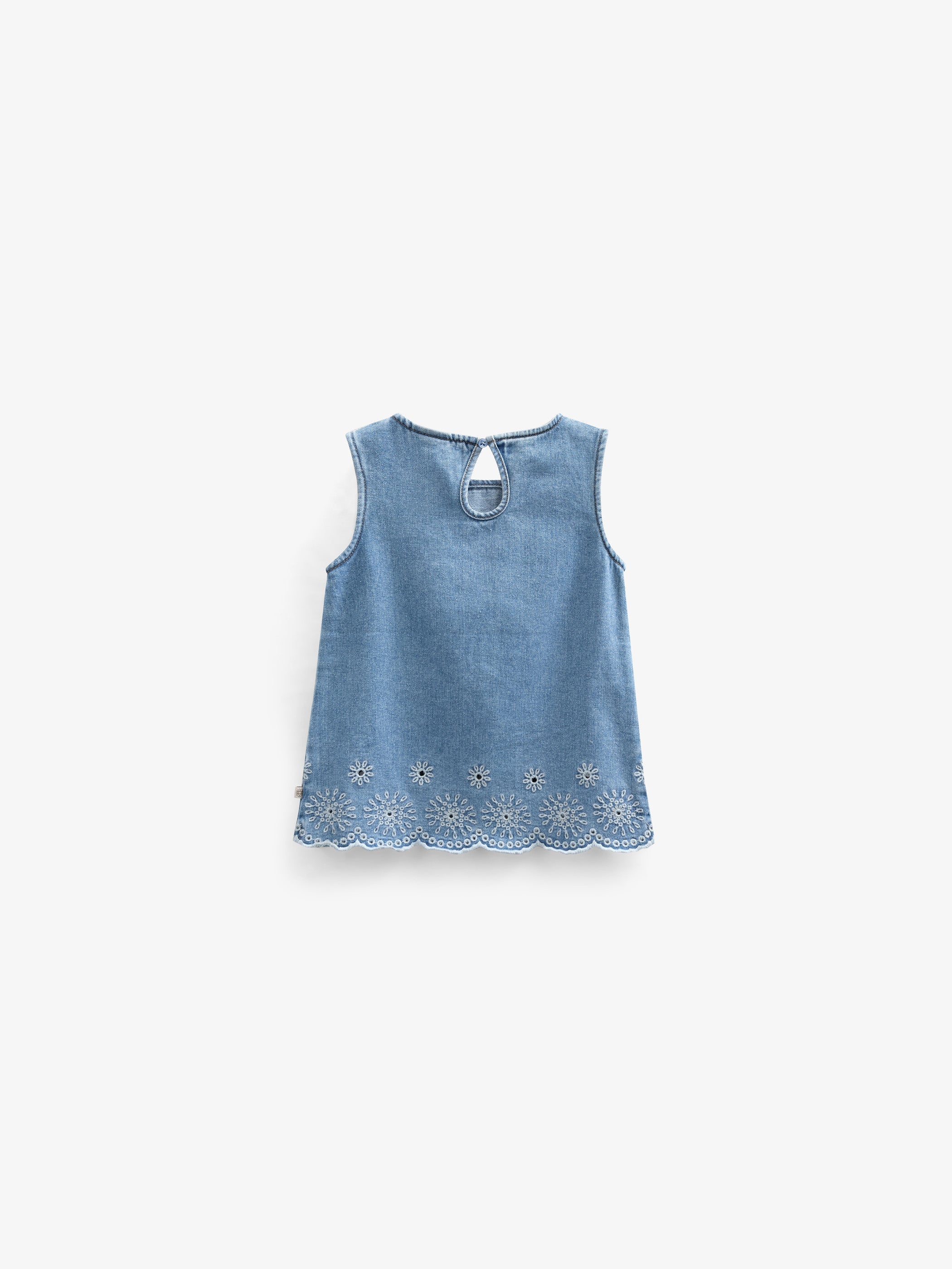 Besticktes Denim-Top - Tween - Light Blue Denim | 101021 Vera - Image 3