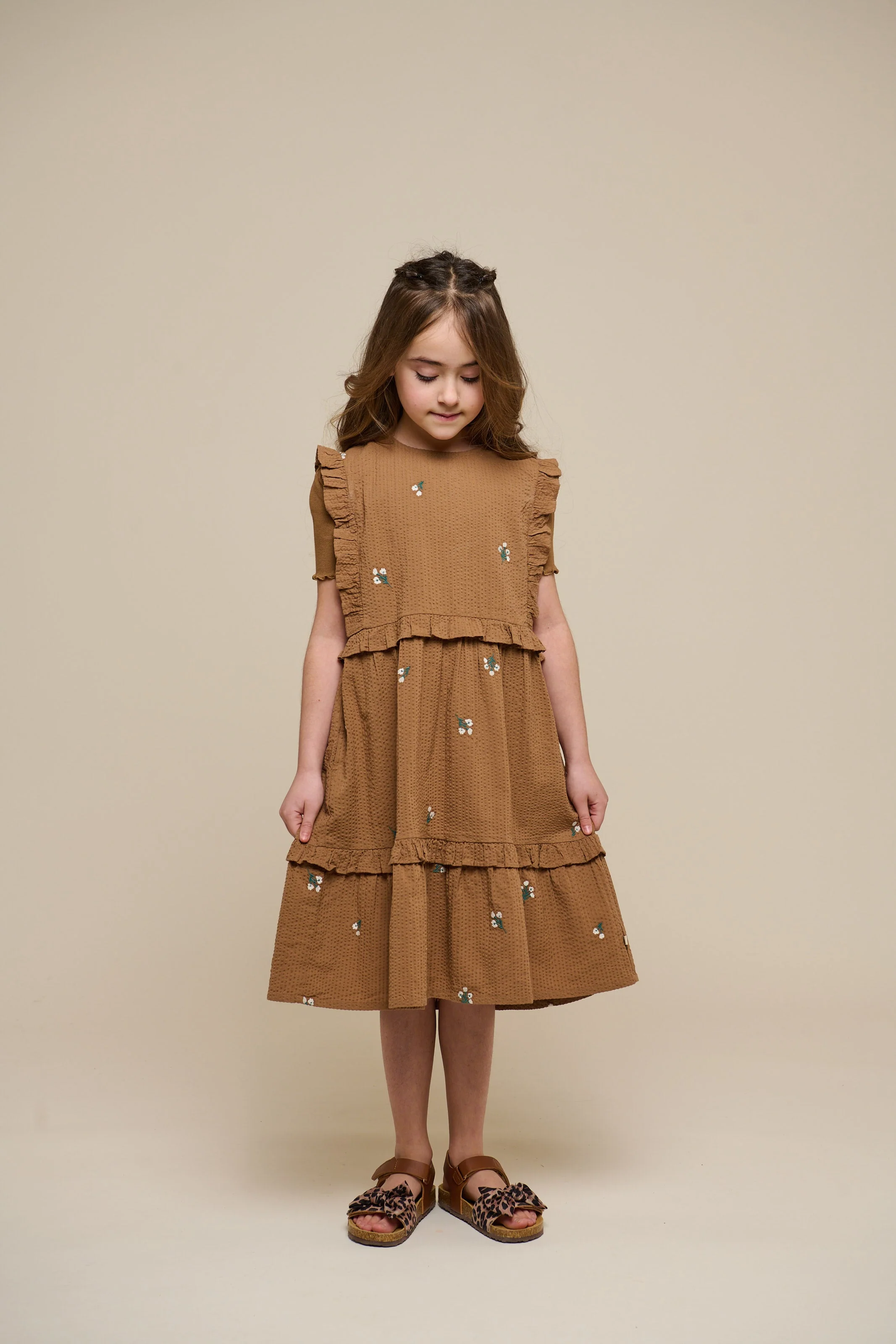 Besticktes Seersucker-Kleid - Tween - Coconut | 100979 Nora - Image 2