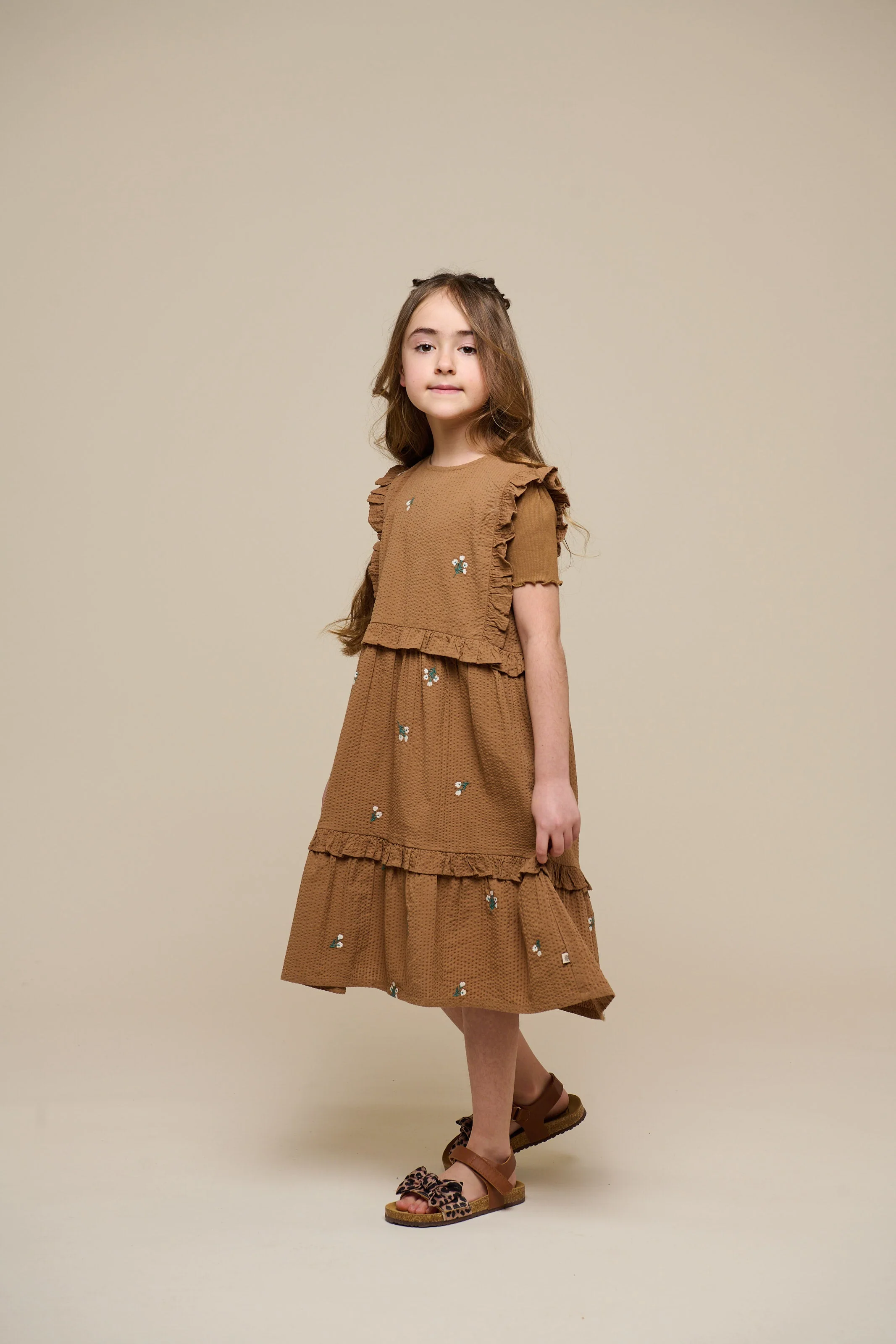 Besticktes Seersucker-Kleid - Tween - Coconut | 100979 Nora - Image 6