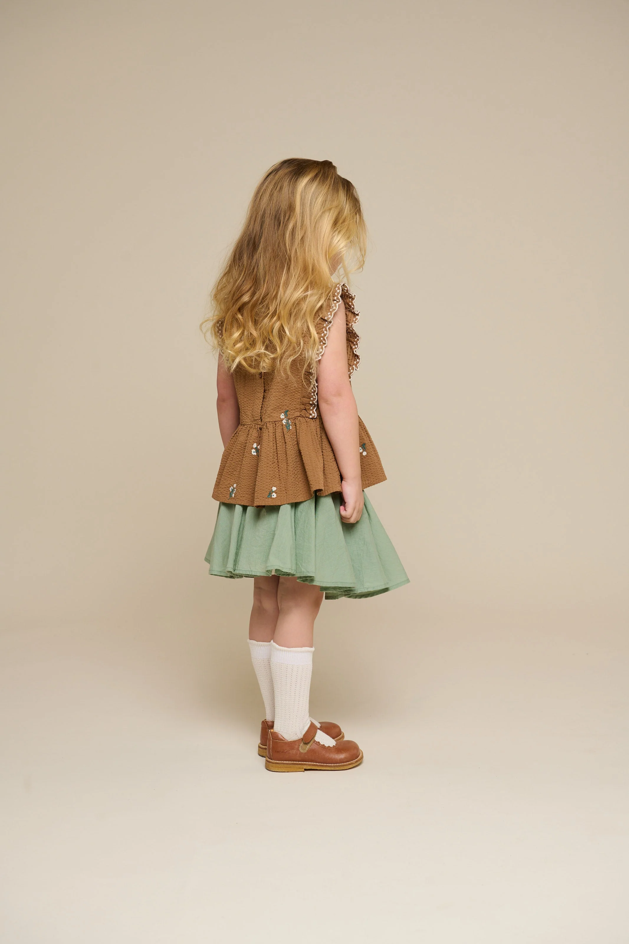 Besticktes Seersucker-Top - Kids - Coconut | 100982 Nora - Image 5