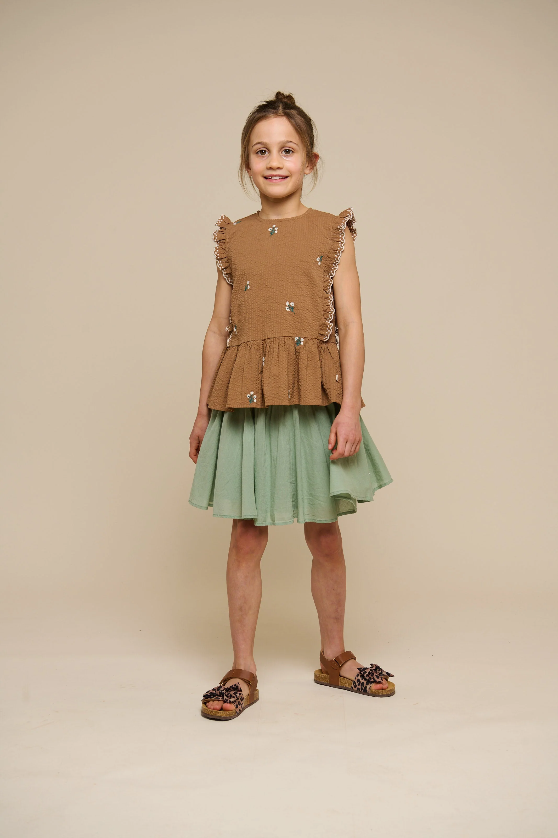 Besticktes Seersucker-Top - Tween - Coconut | 100983 Nora - Image 2