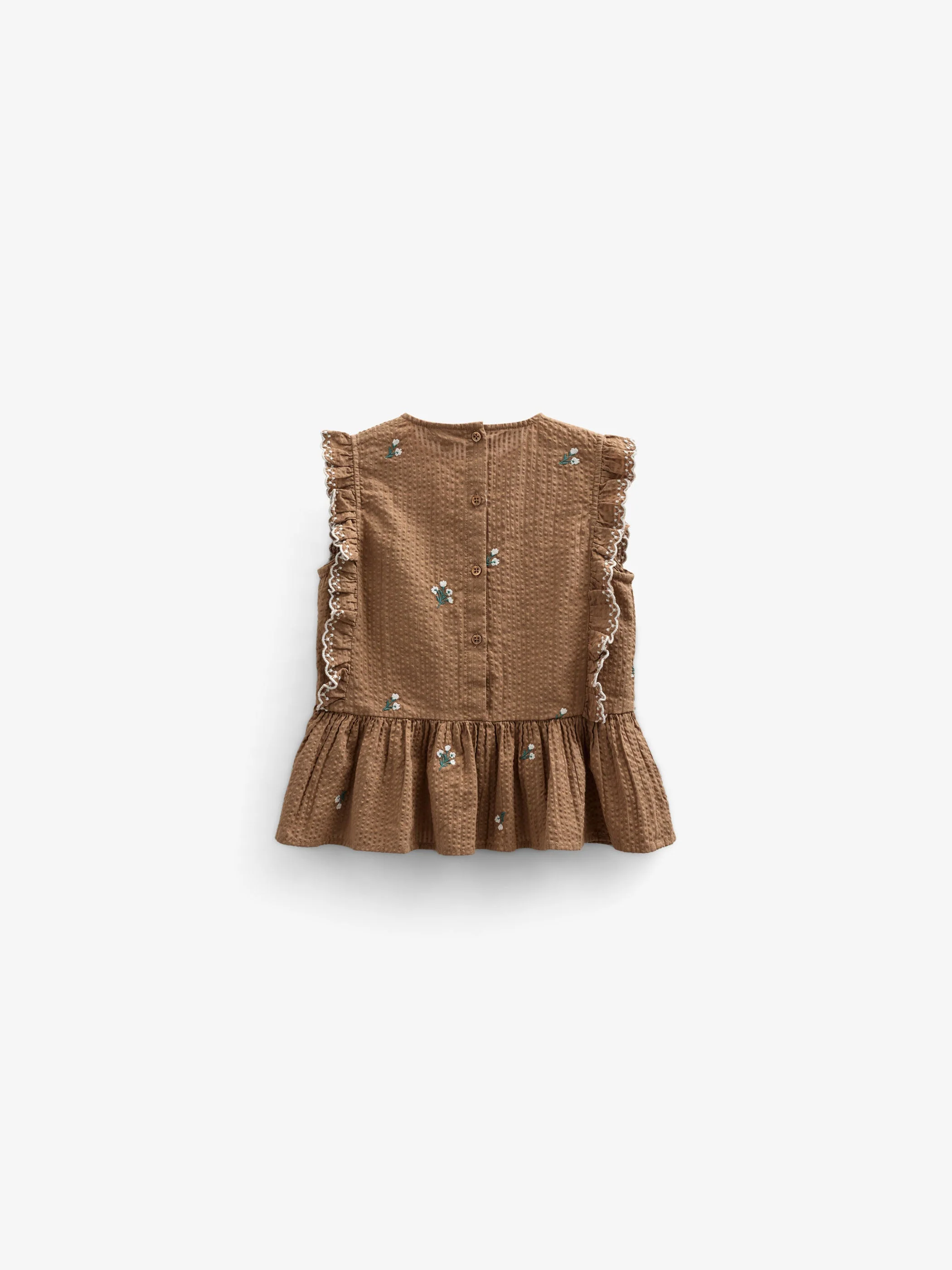 Besticktes Seersucker-Top - Tween - Coconut | 100983 Nora - Image 3