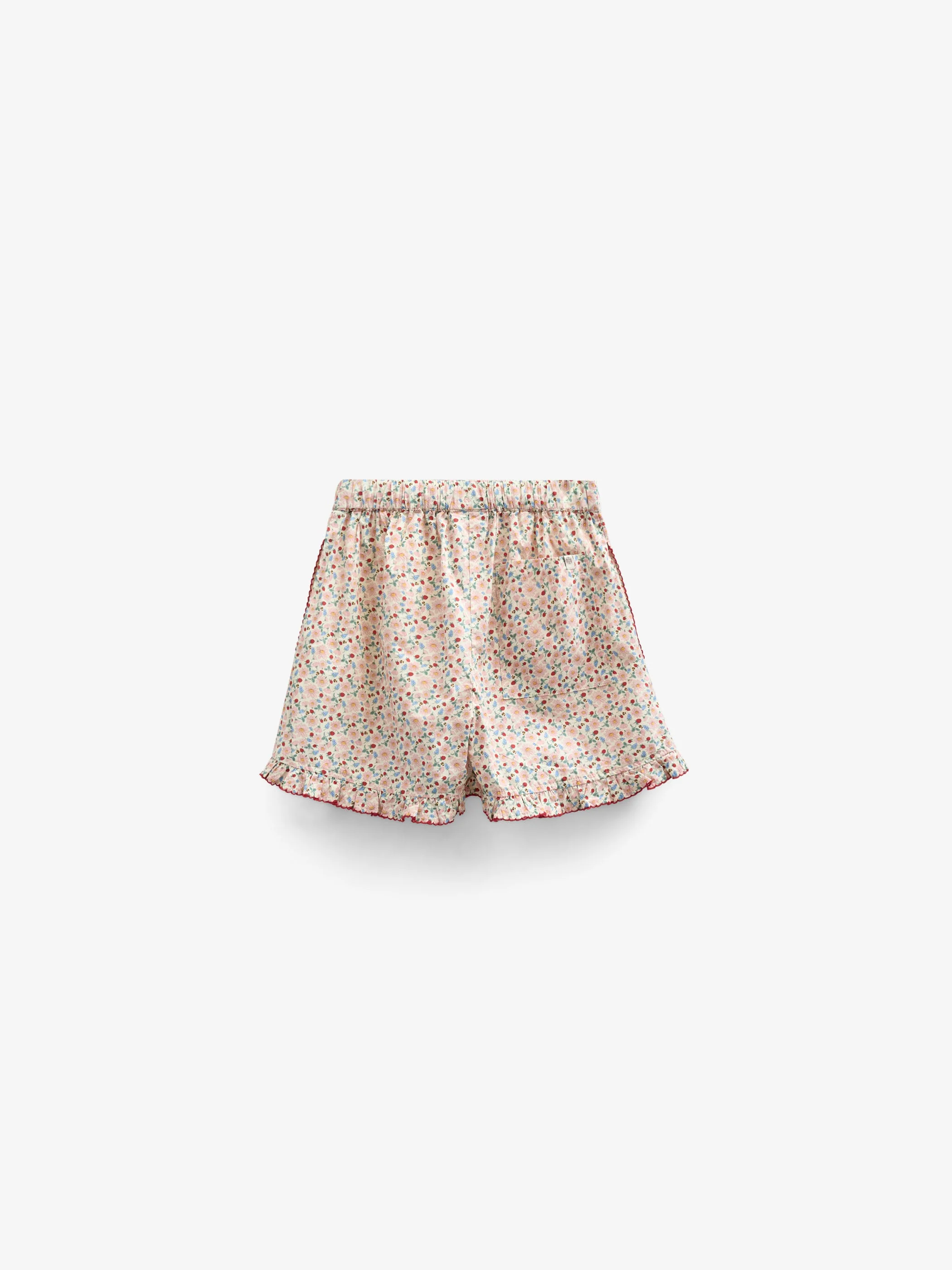 Blumenbedruckte Poplin Shorts - Kids - Rose | 100956 Poppy - Image 3