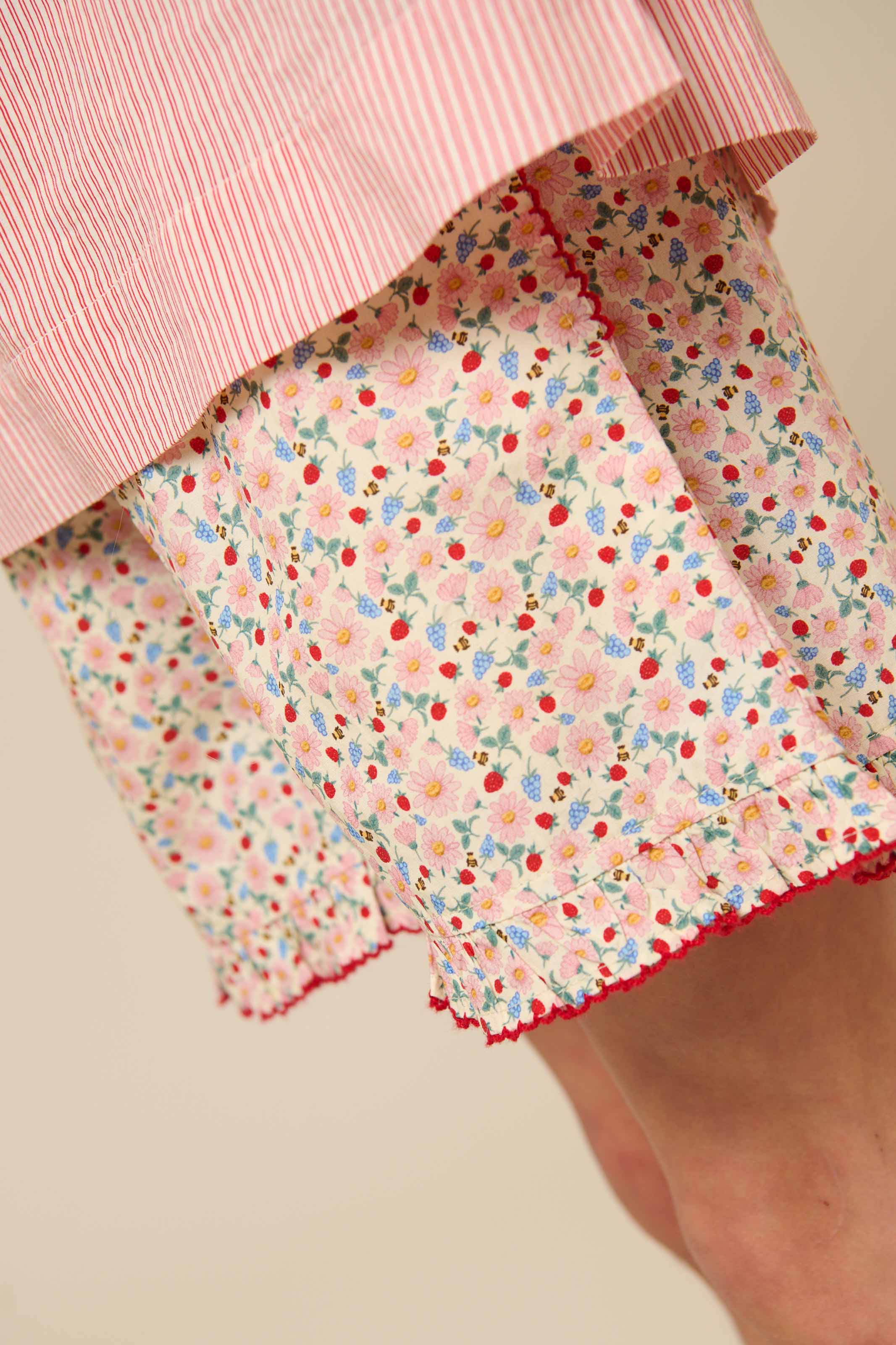 Blumenbedruckte Poplinshorts - Tween - Rose | 100957 Poppy - Image 4