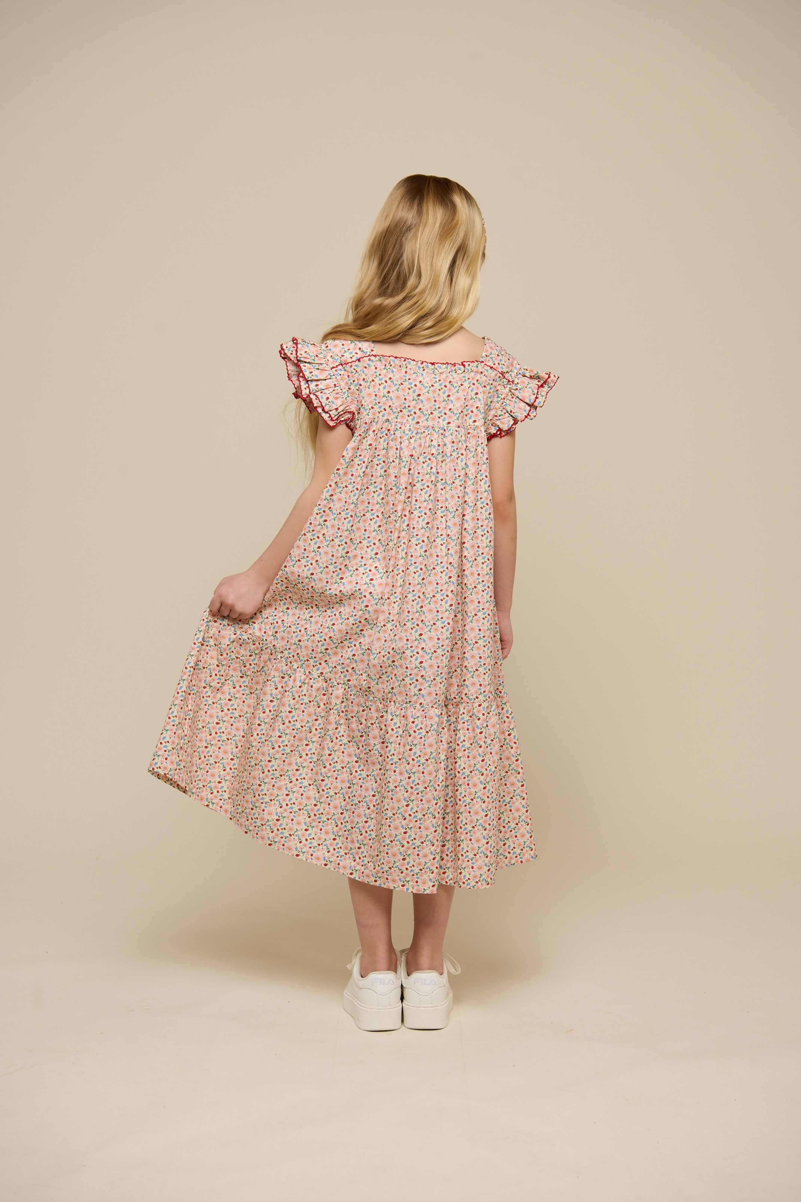 Blumendruck-Popeline-Kleid - Tween - Rose | 100961 Poppy - Image 4