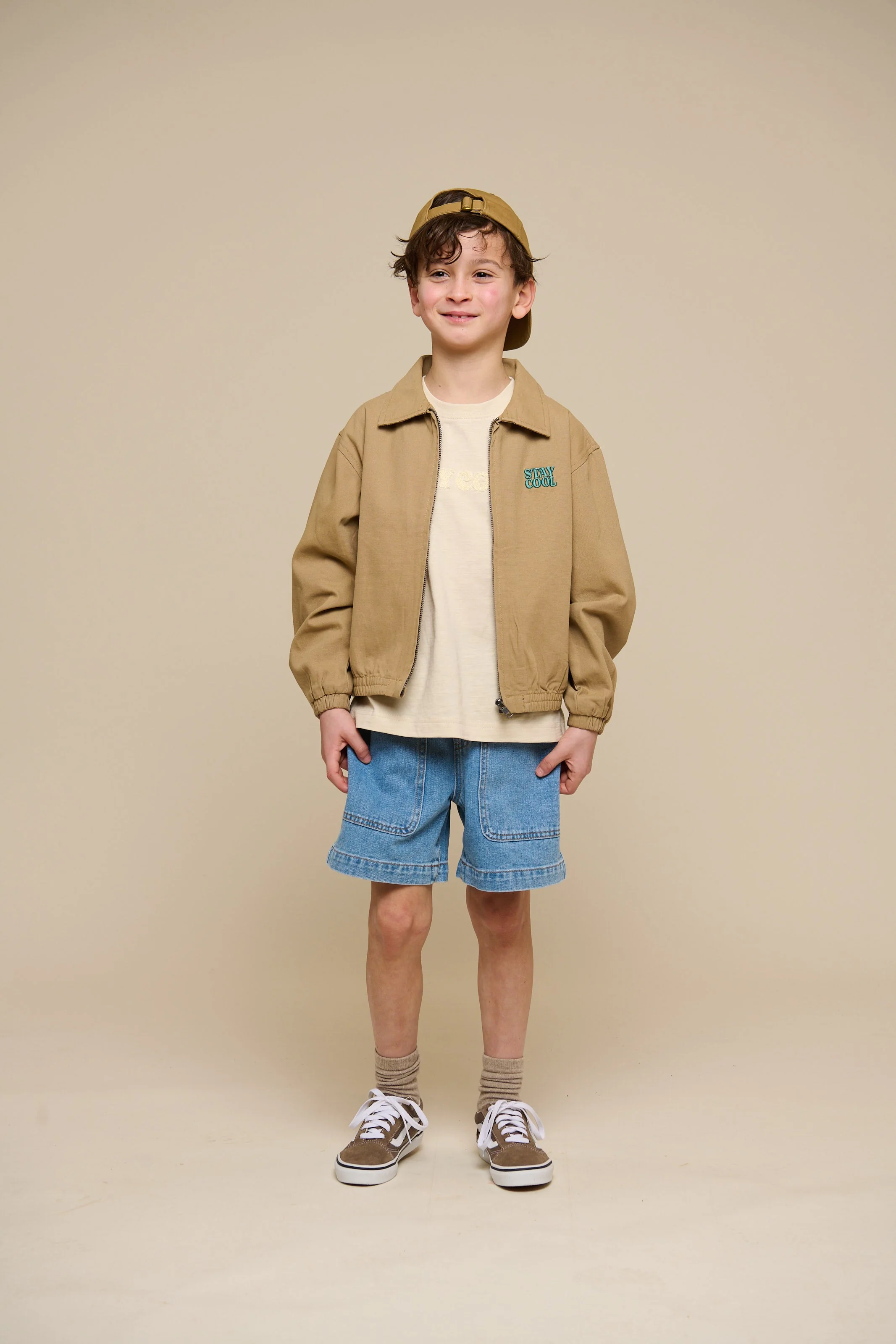 Canvas Bomberjacke - Tween - Khaki | 101137 Isack - Image 2