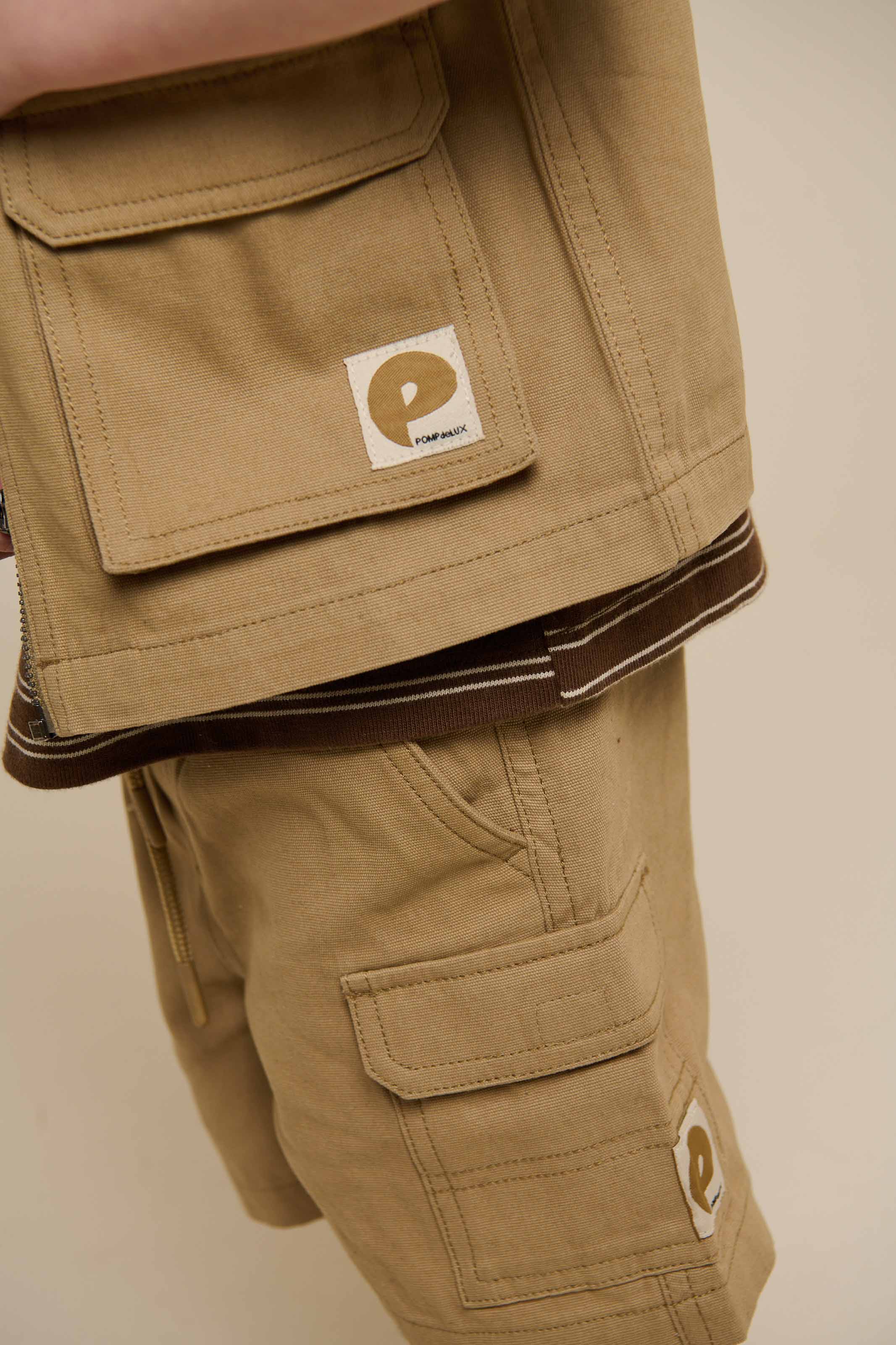 Canvas Cargo Weste - Kids - Khaki | 101128 Isack - Image 4
