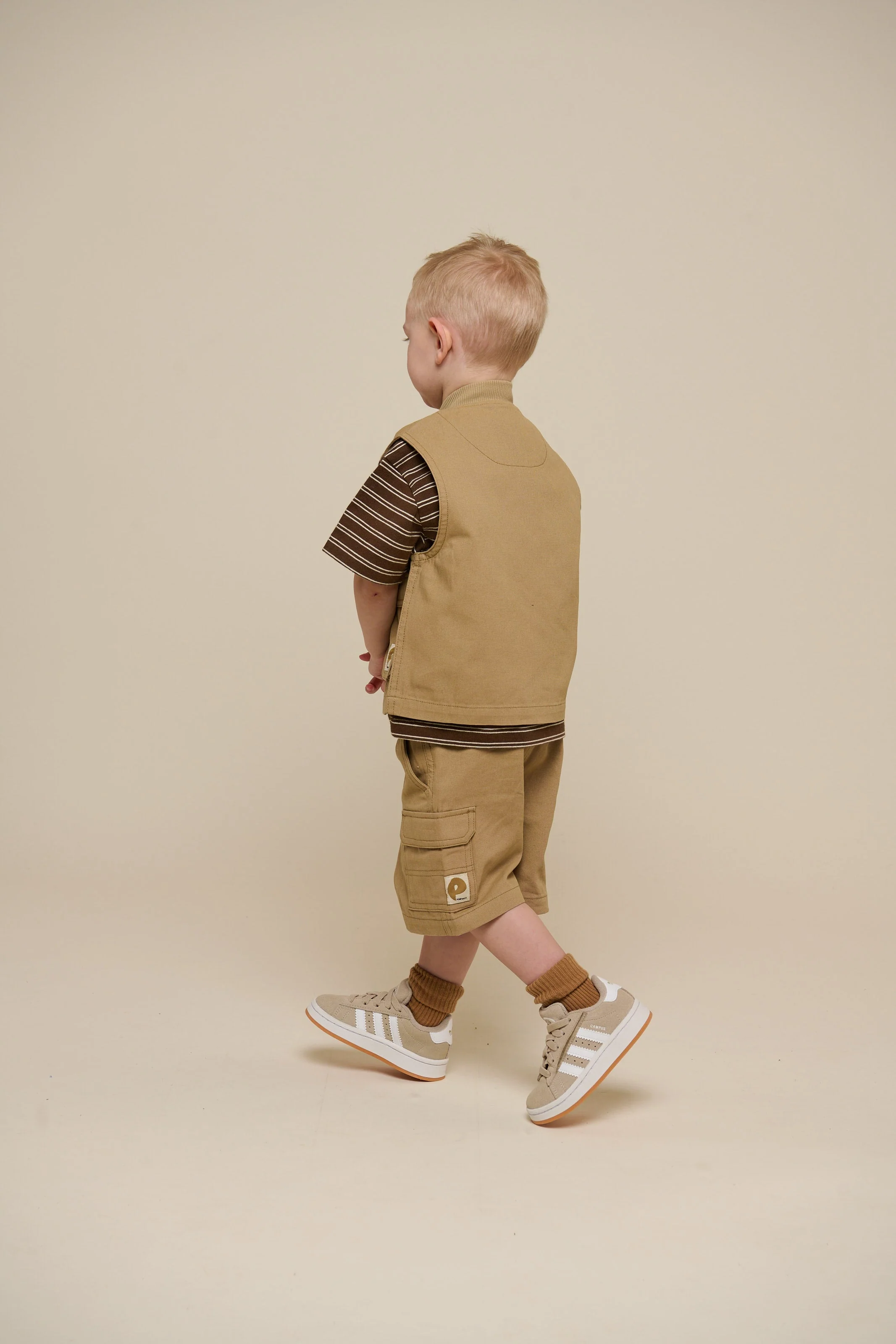 Canvas Cargo Weste - Kids - Khaki | 101128 Isack - Image 5