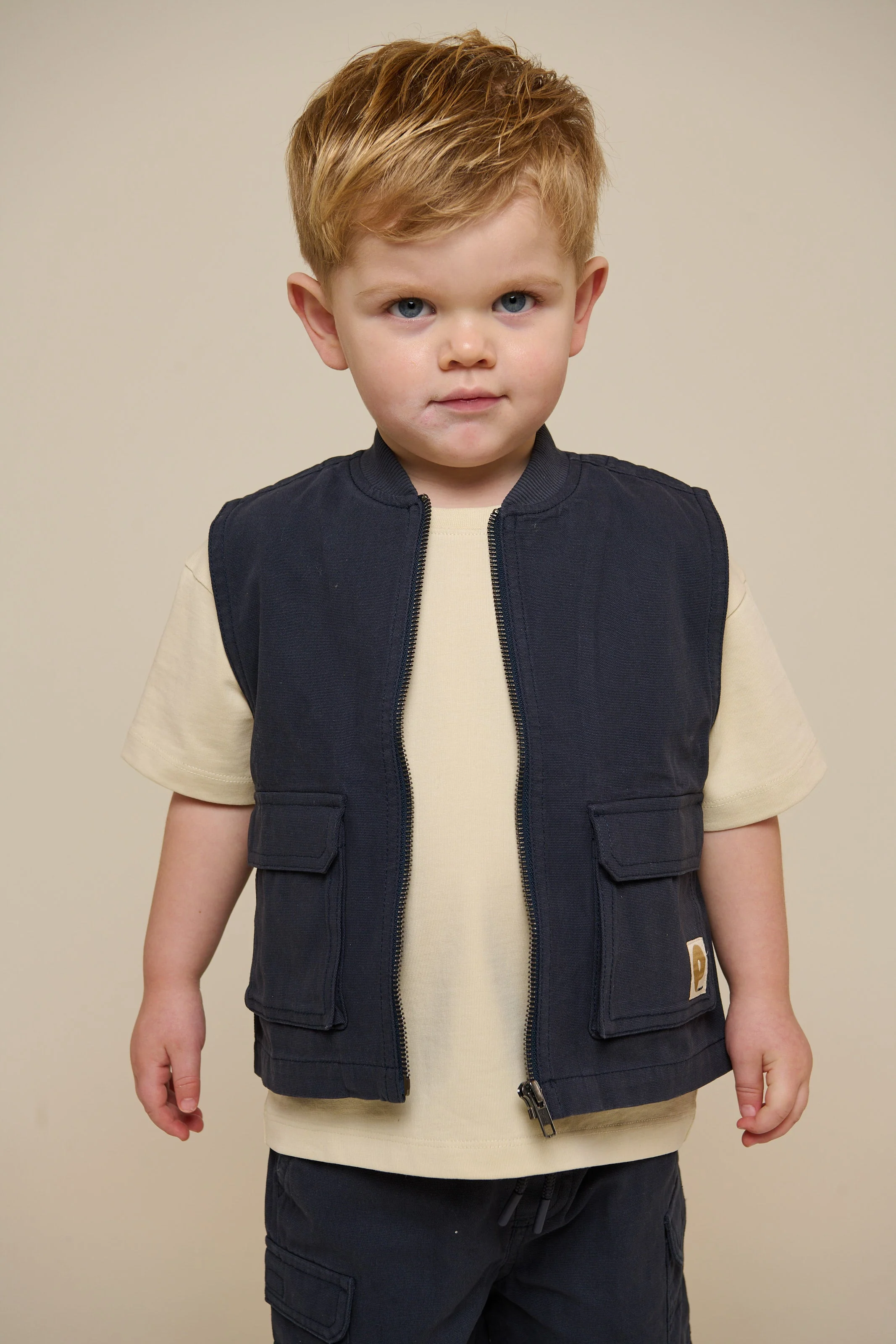 Canvas Cargo Weste - Kids - Navy | 101130 Isack - Image 4