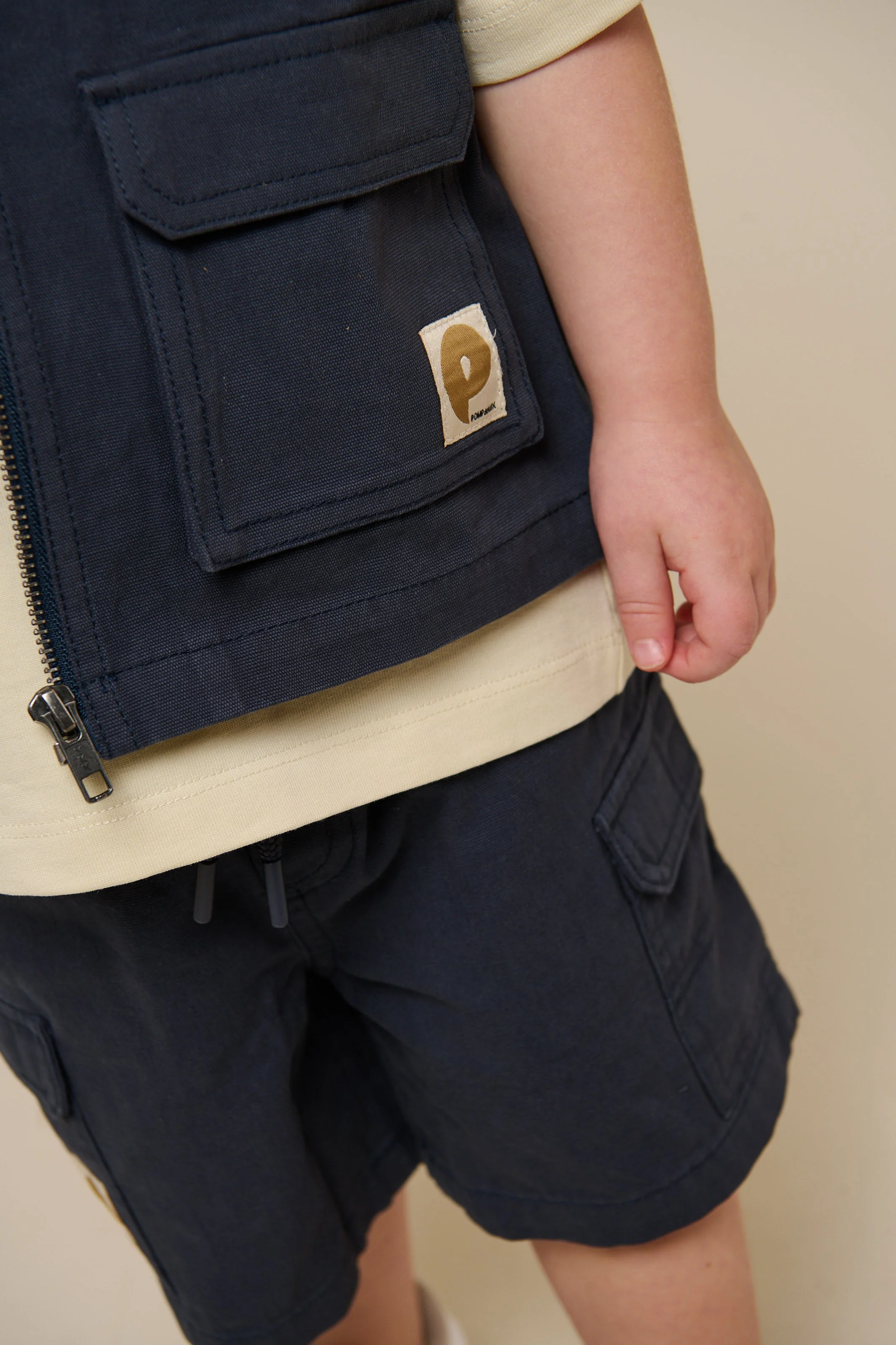 Canvas Cargo Weste - Kids - Navy | 101130 Isack - Image 6