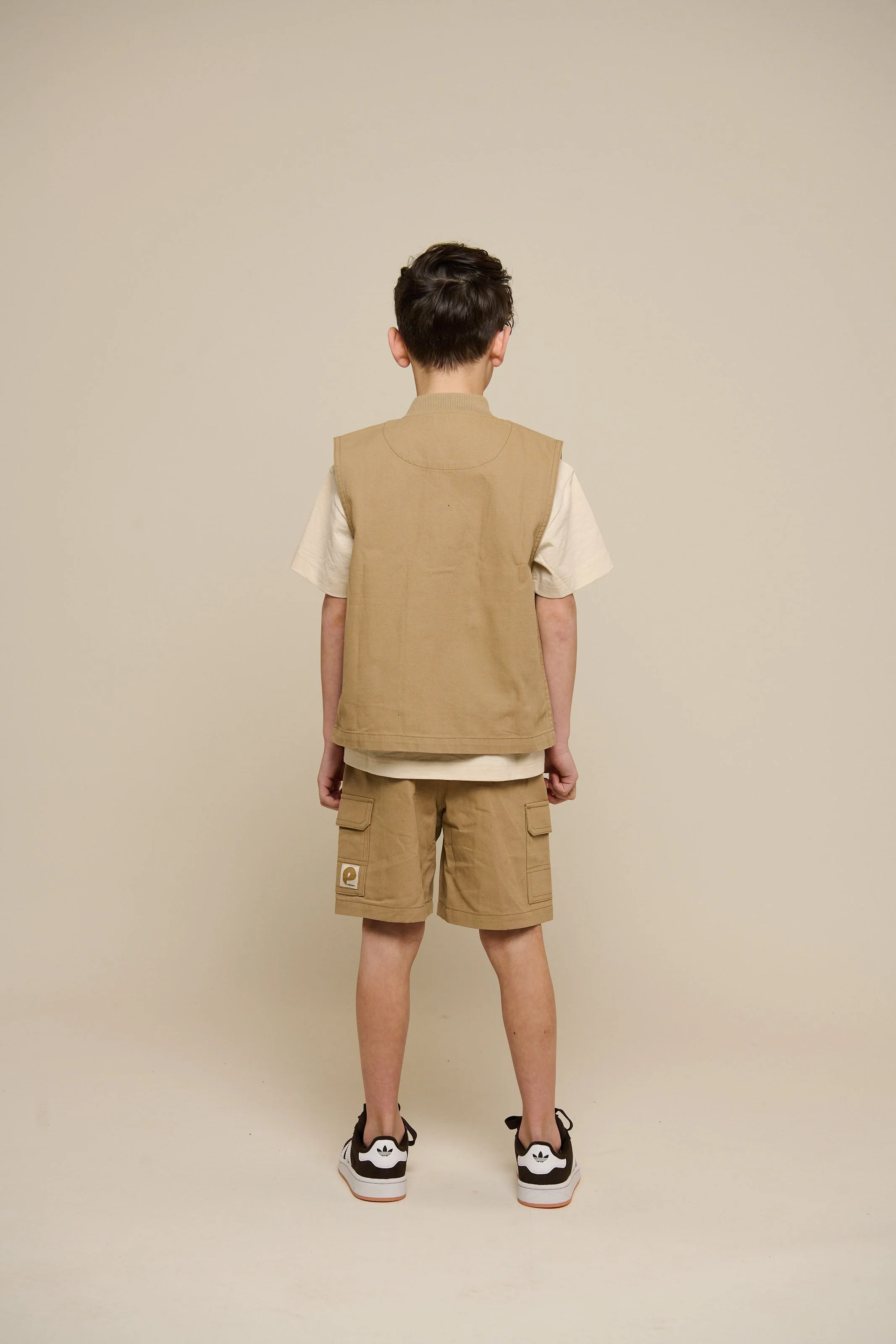 Canvas Cargo Weste - Tween - Khaki | 101129 Isack - Image 5