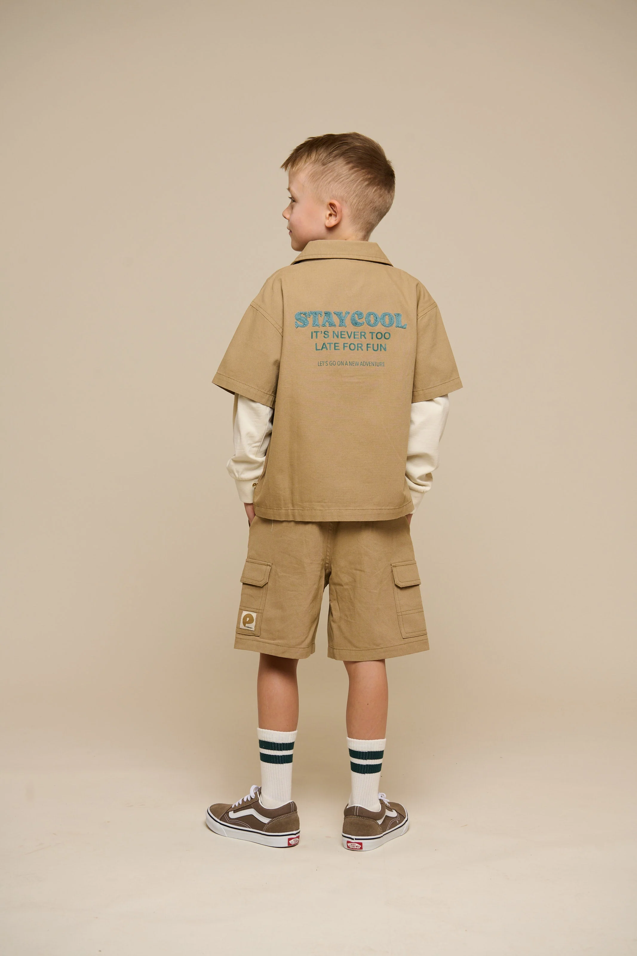 Canvas-Hemdjacke mit Reißverschluss - Tween - Khaki | 101125 Isack - Image 5