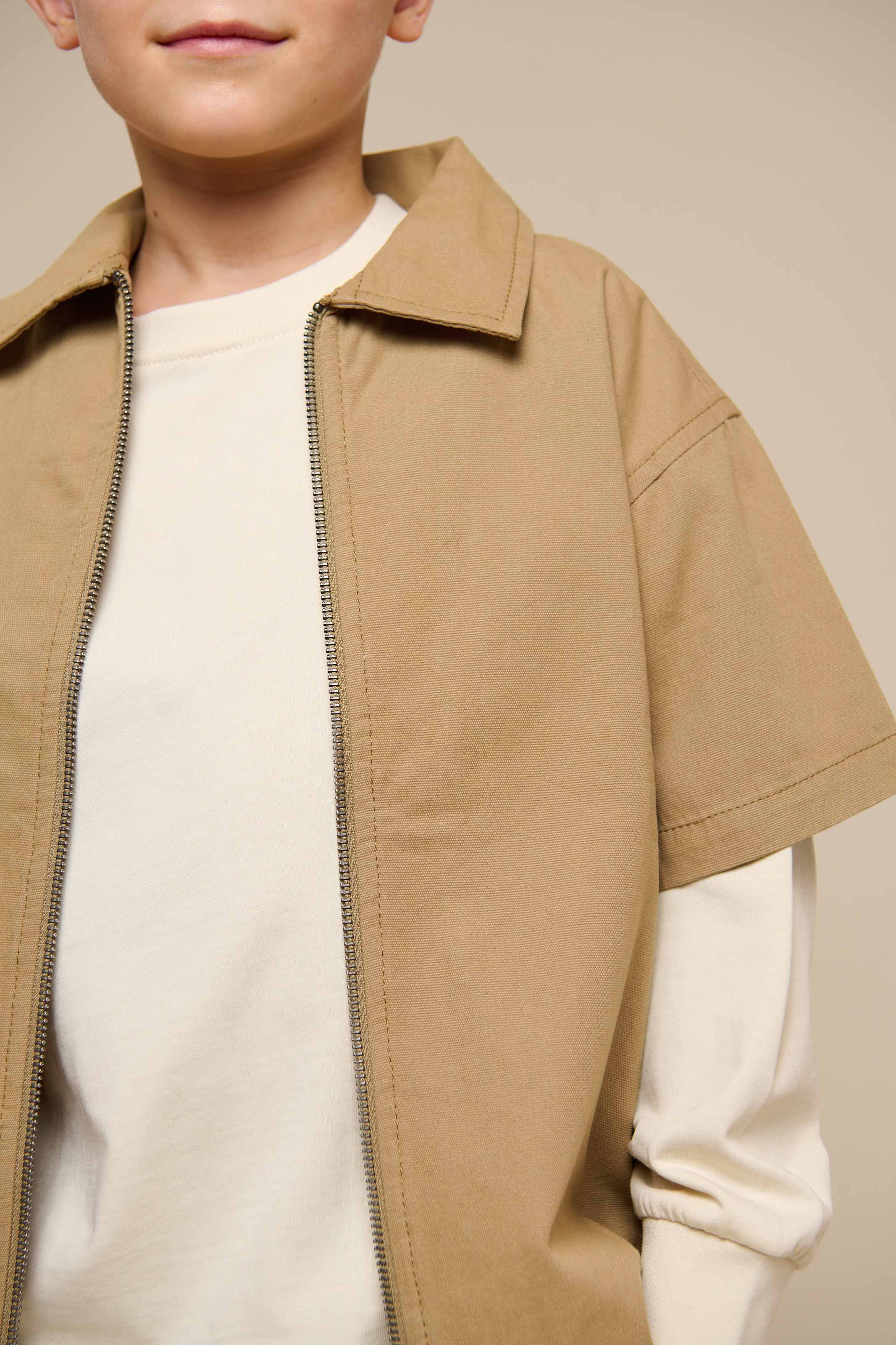 Canvas-Hemdjacke mit Reißverschluss - Tween - Khaki | 101125 Isack - Image 6
