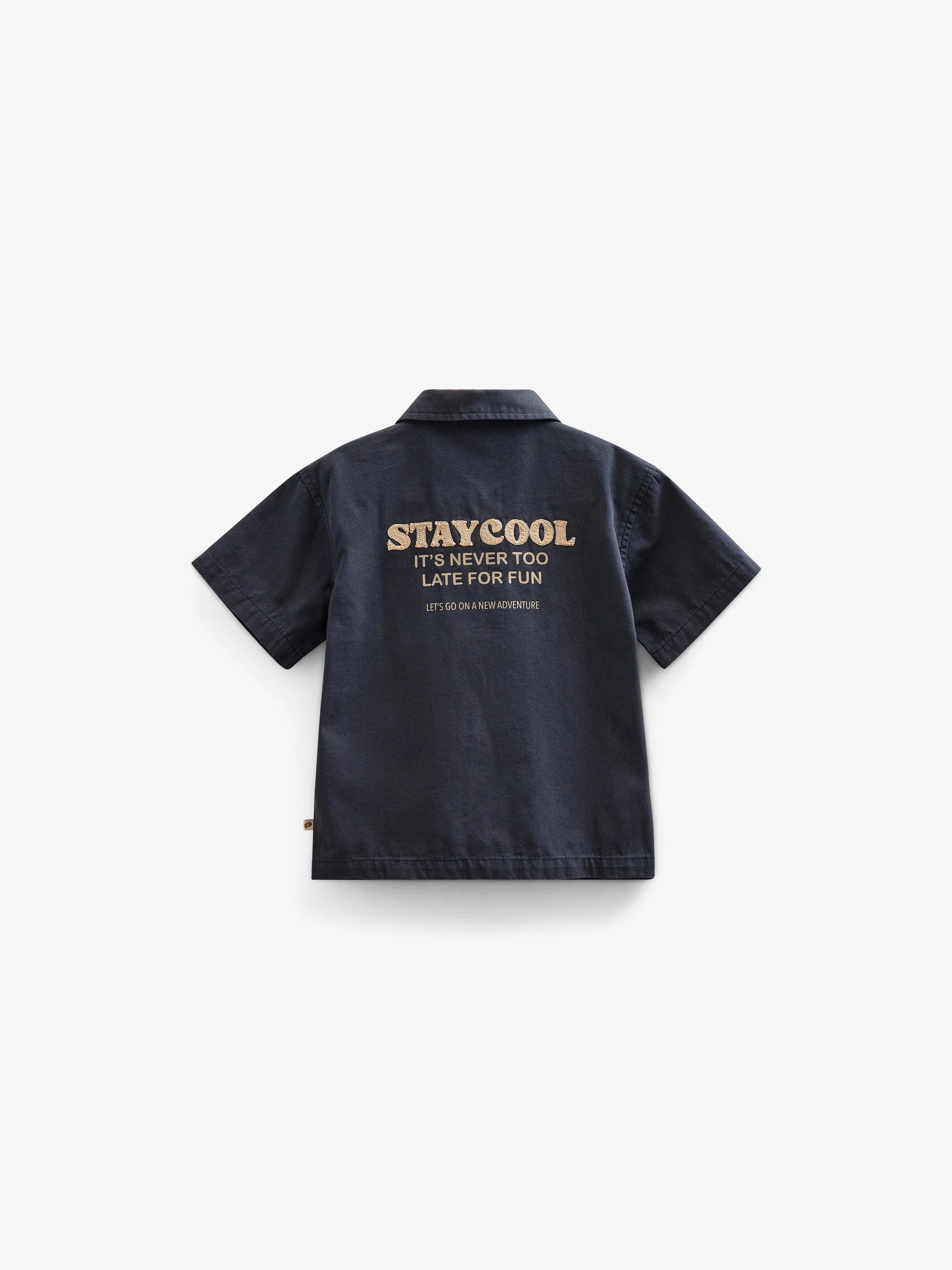 Canvas-Hemdjacke mit Reißverschluss - Tween - Navy | 101127 Isack - Image 3