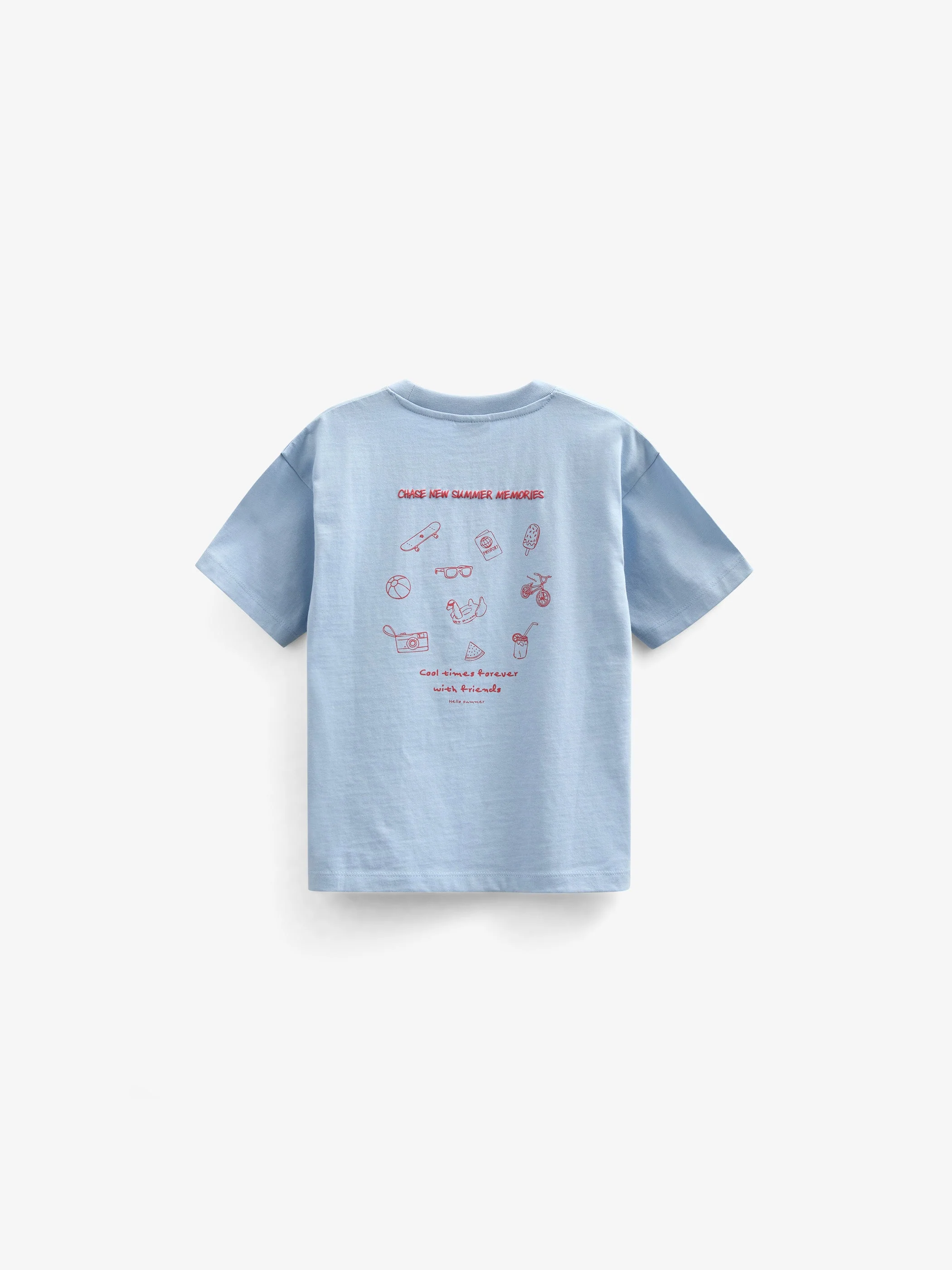 Cool Times T-shirt - Tween - Powder Blue | 101250 Daniel - Image 3