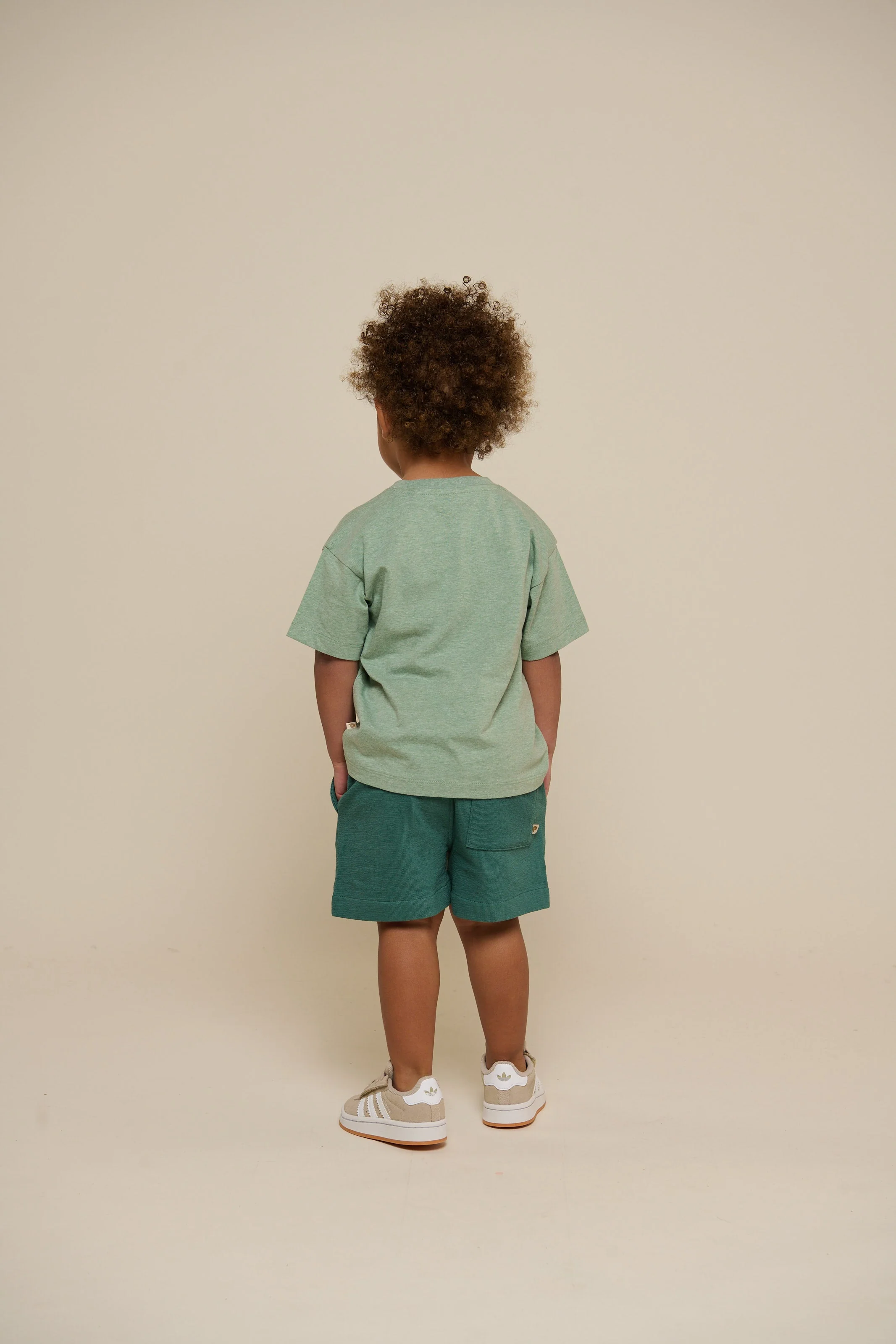 Croquet T-Shirt - Kids - Light Green Melange | 101338 Vincent - Image 4