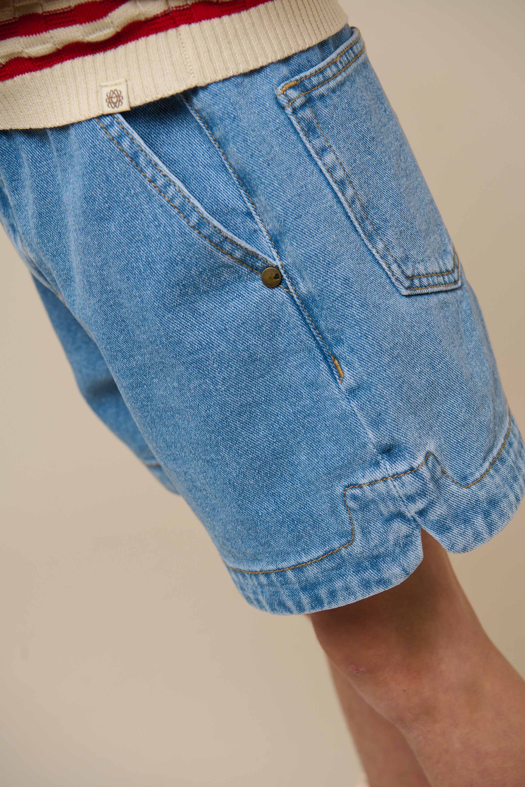 Denimshorts - Tween - Light Blue Denim | 101017 Vera - Image 4