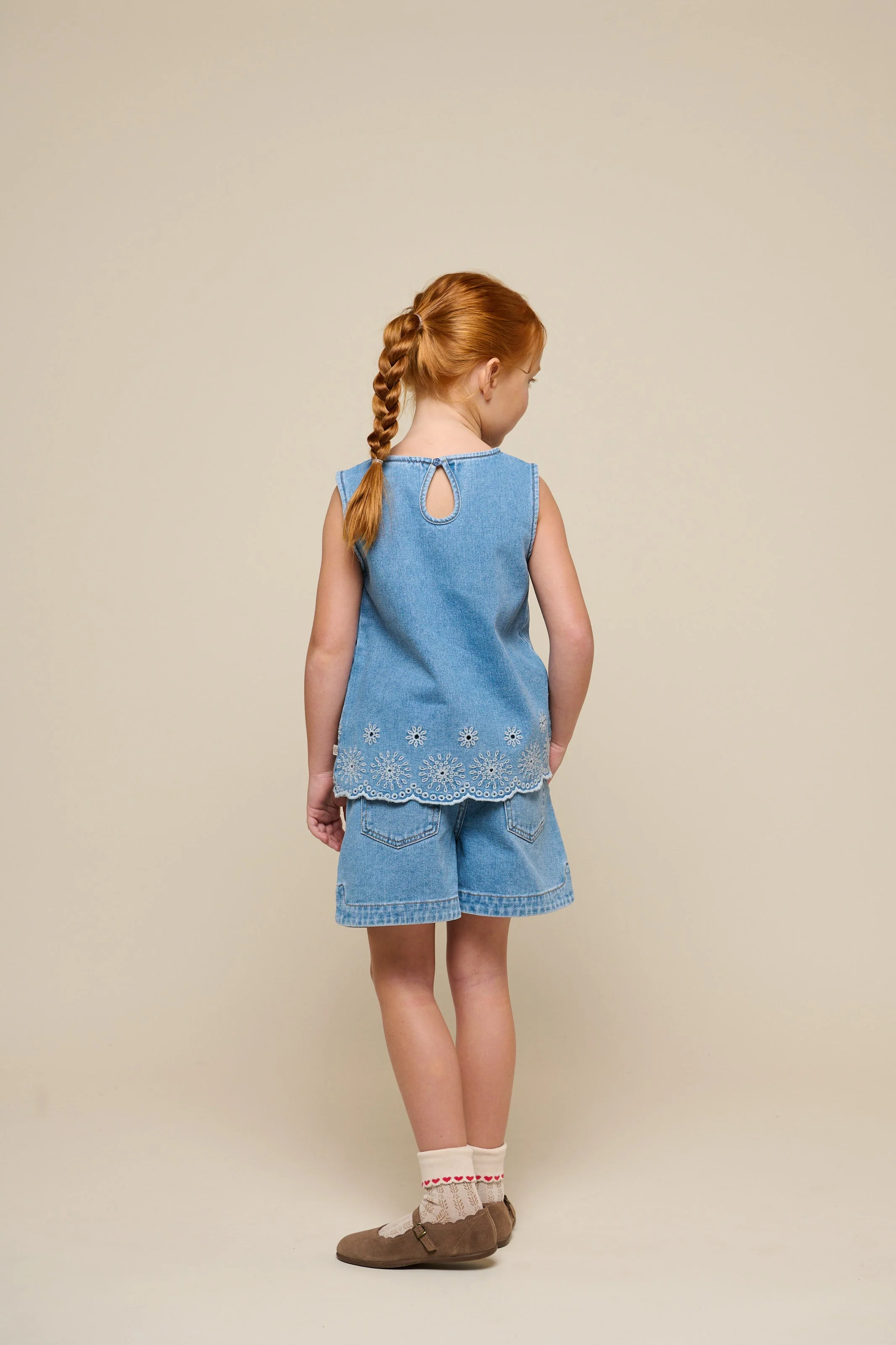 Denimshorts - Tween - Light Blue Denim | 101017 Vera - Image 6