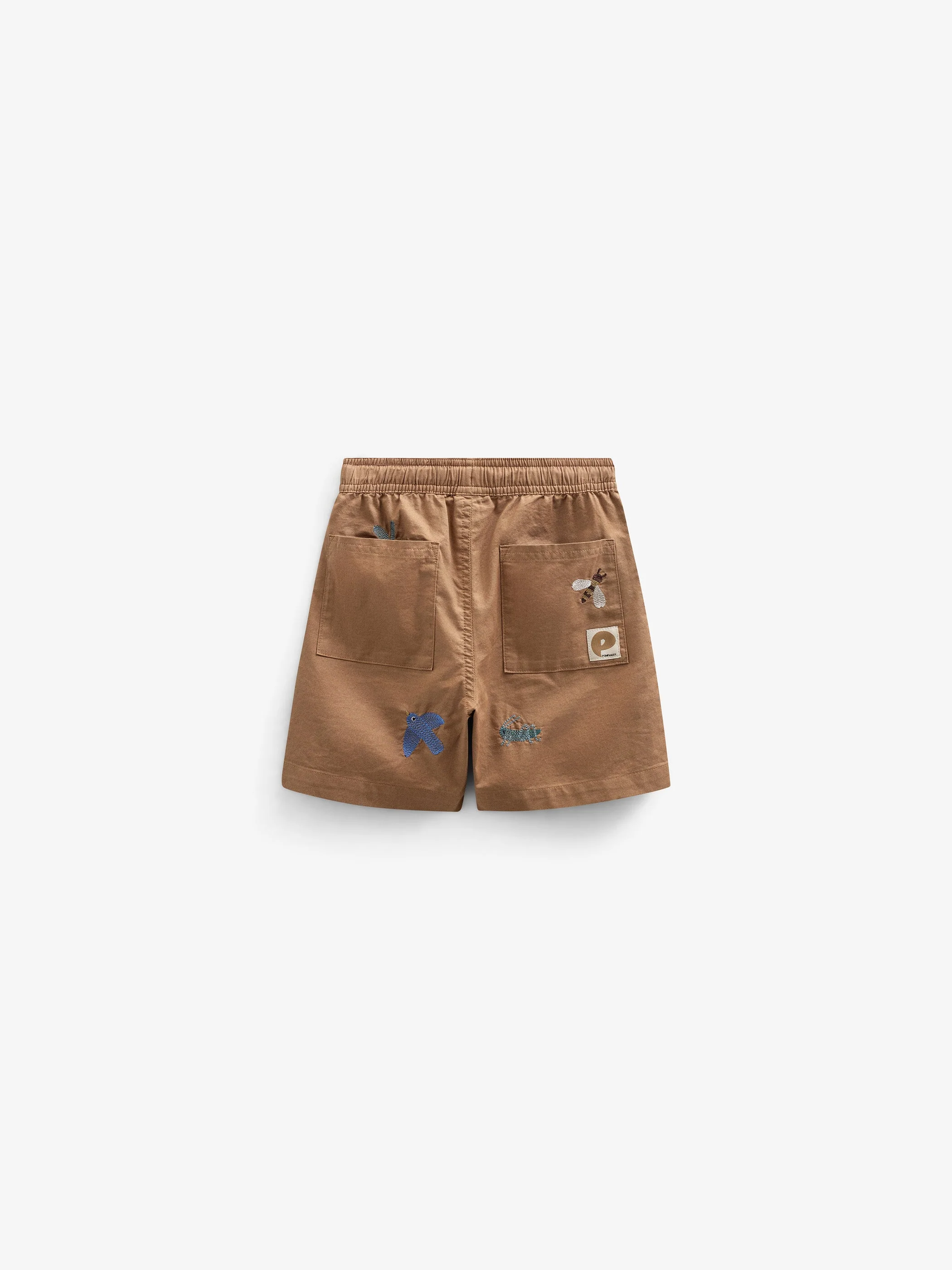 Embroidered Cotton Shorts - Tween - Coconut | 101099 Erik - Image 3