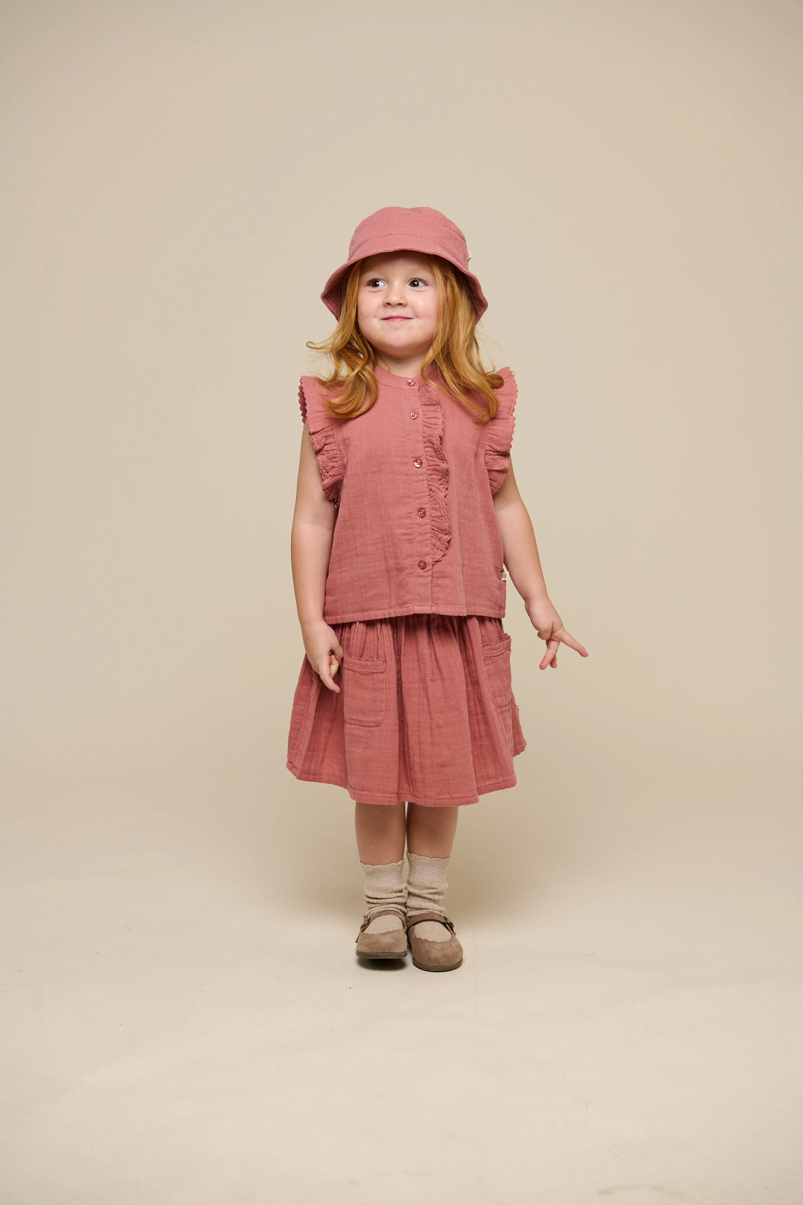 Gaze Fischerhut - Kids - Old Rose | 100944 Jasmine - Image 7